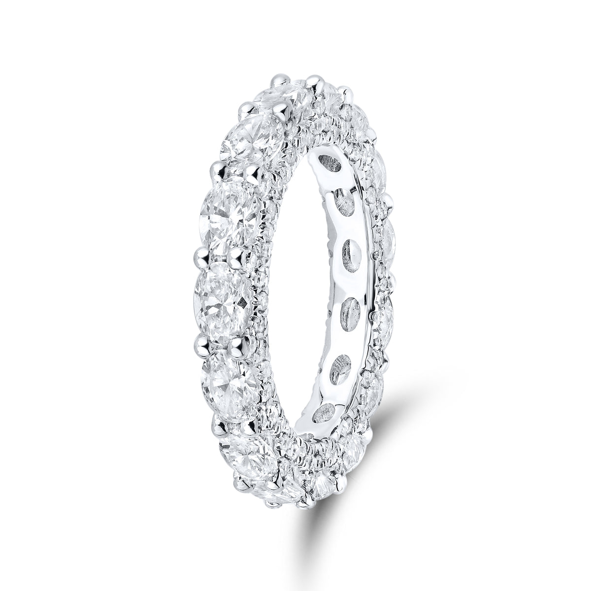 14kt White Gold 3.63 CTW Lab Diamond Ladies Band