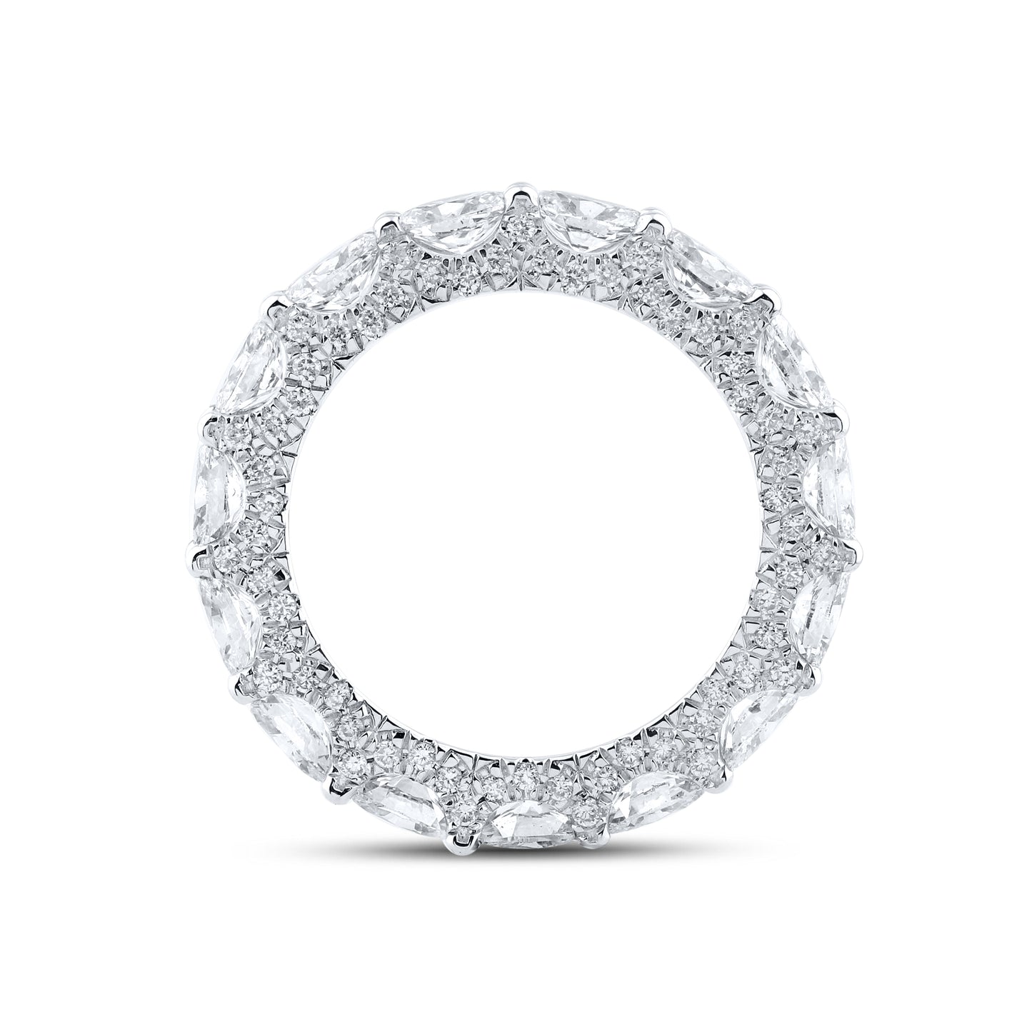 14kt White Gold 3.63 CTW Lab Diamond Ladies Band