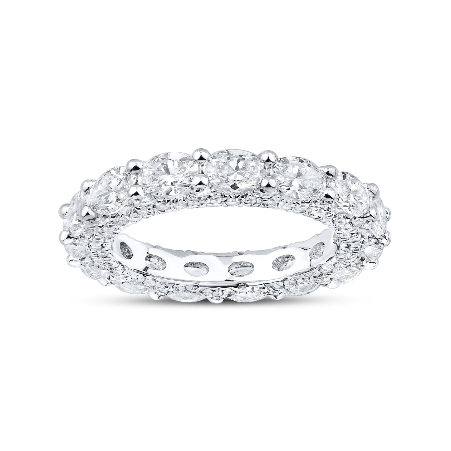 14kt White Gold 3.63 CTW Lab Diamond Ladies Band