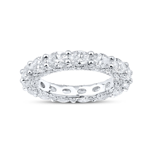 14kt White Gold 3.63 CTW Lab Diamond Ladies Band