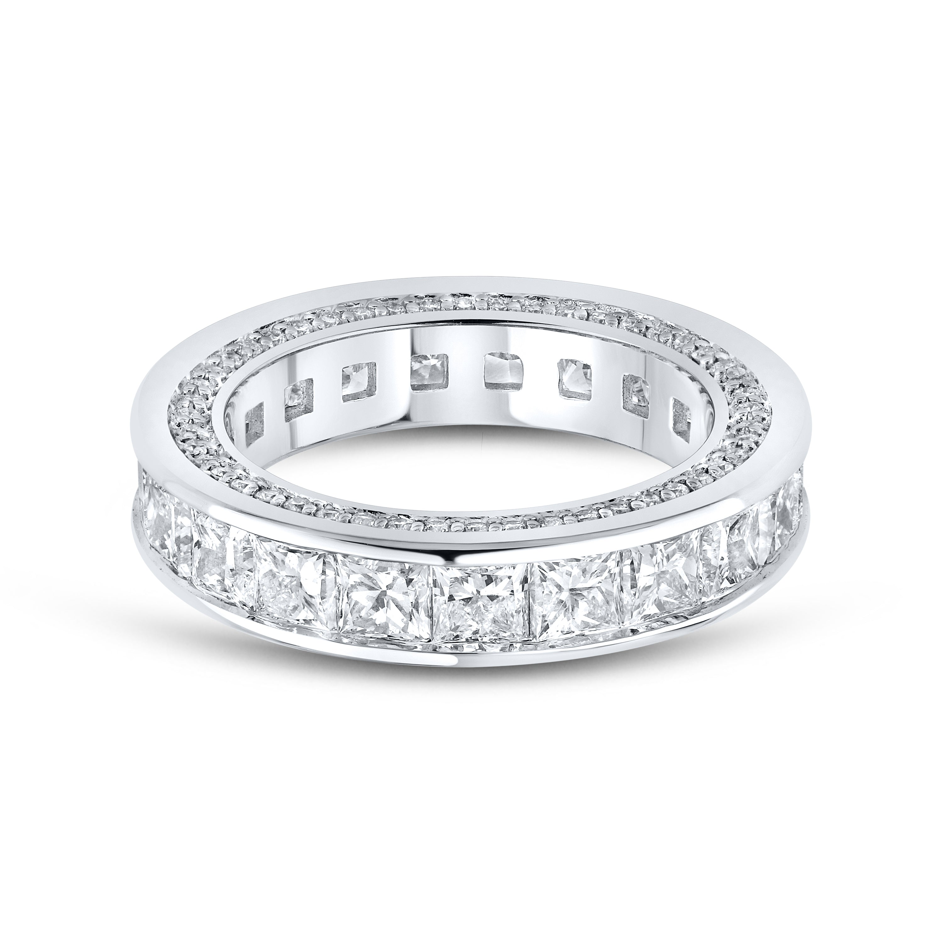 14kt White Gold 5.50 CTW Lab Diamond Ladies Band