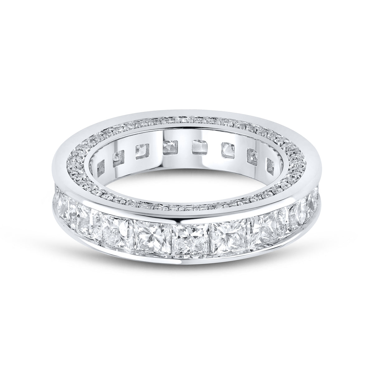 14kt White Gold 5.50 CTW Lab Diamond Ladies Band