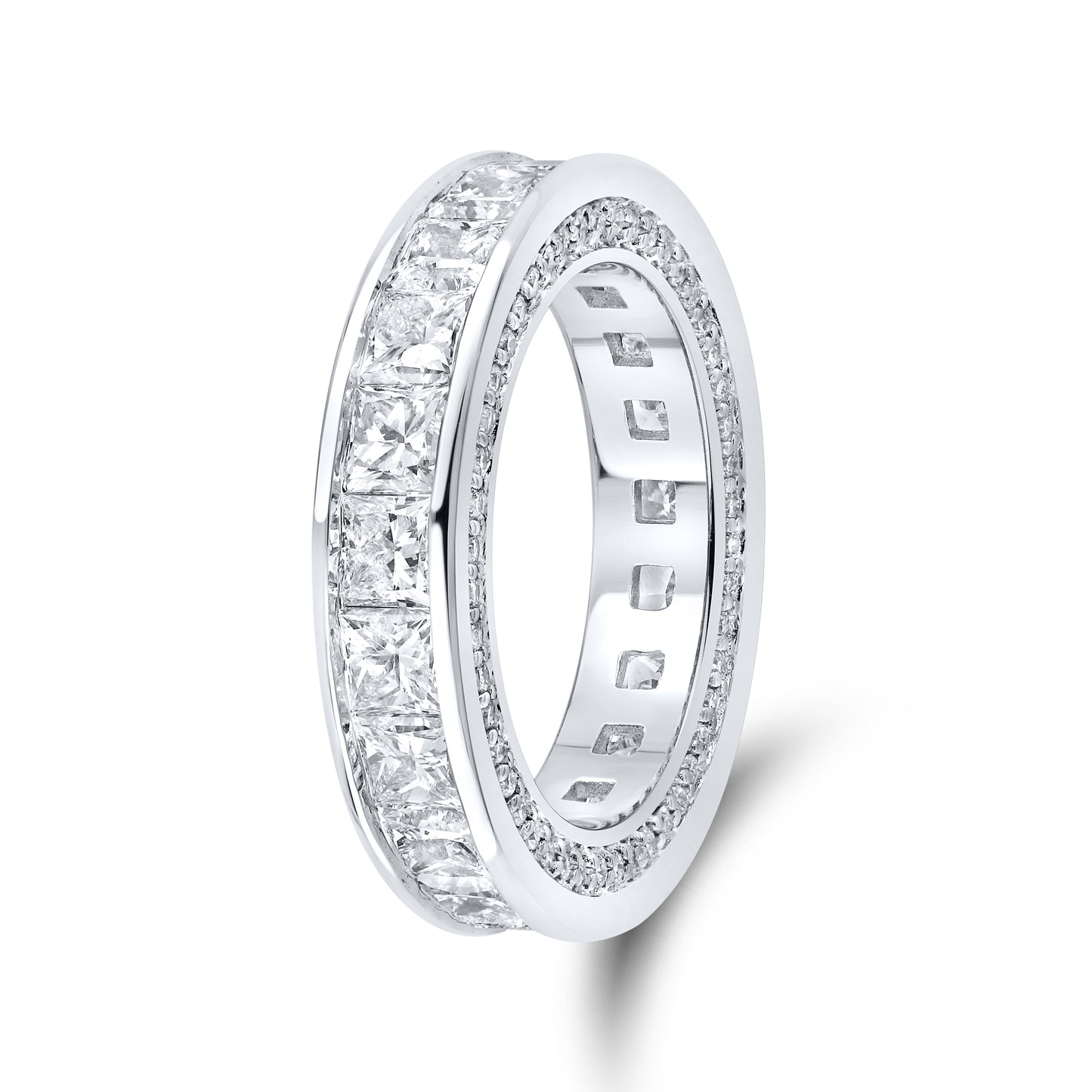 14kt White Gold 5.50 CTW Lab Diamond Ladies Band