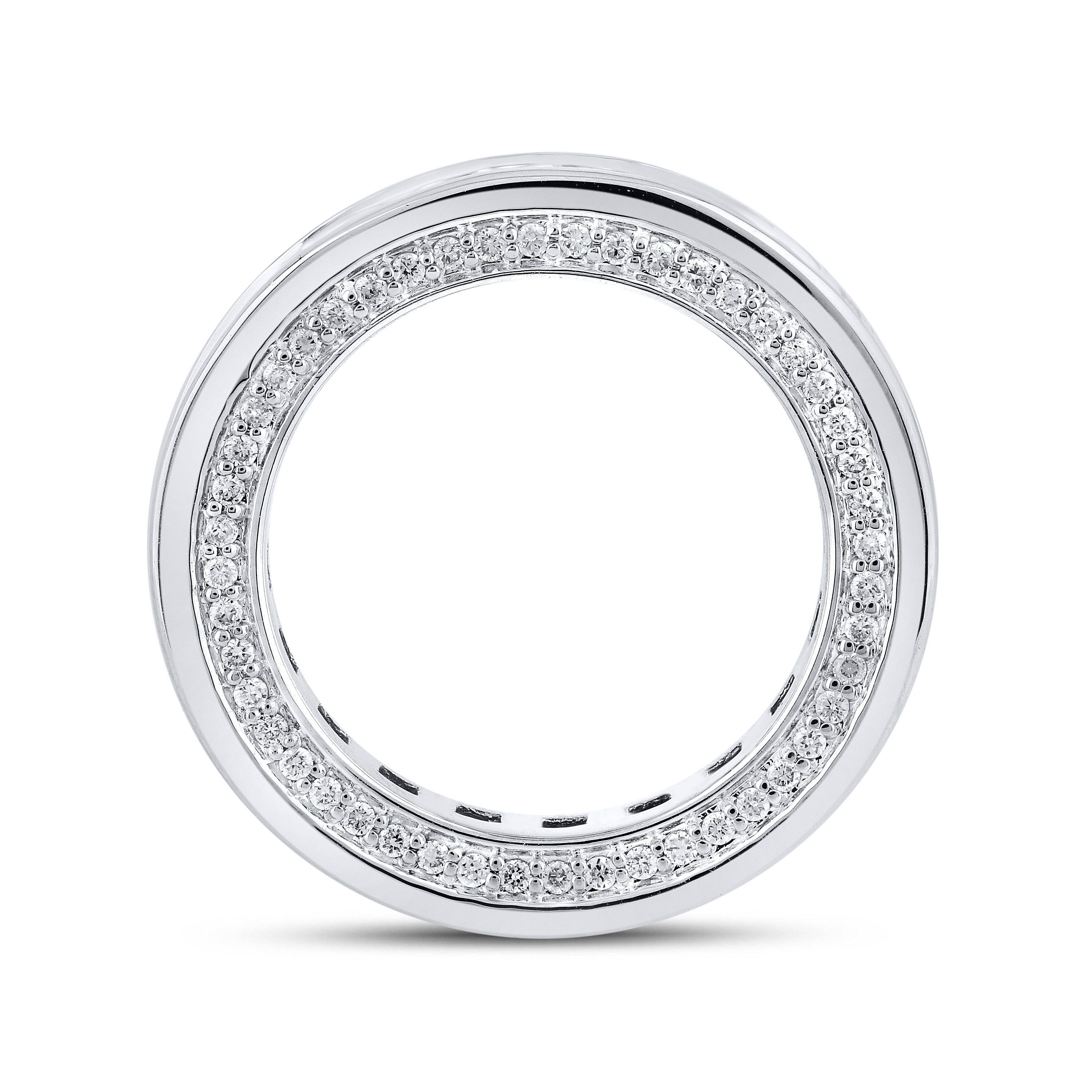 14kt White Gold 5.50 CTW Lab Diamond Ladies Band