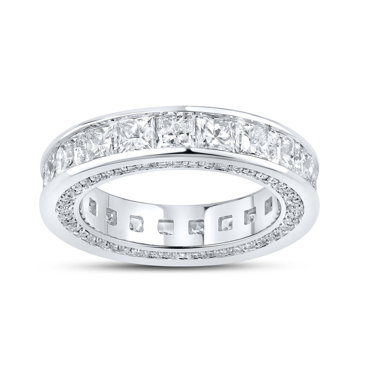 14kt White Gold 5.50 CTW Lab Diamond Ladies Band