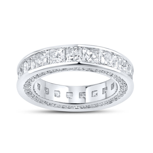 14kt White Gold 5.50 CTW Lab Diamond Ladies Band