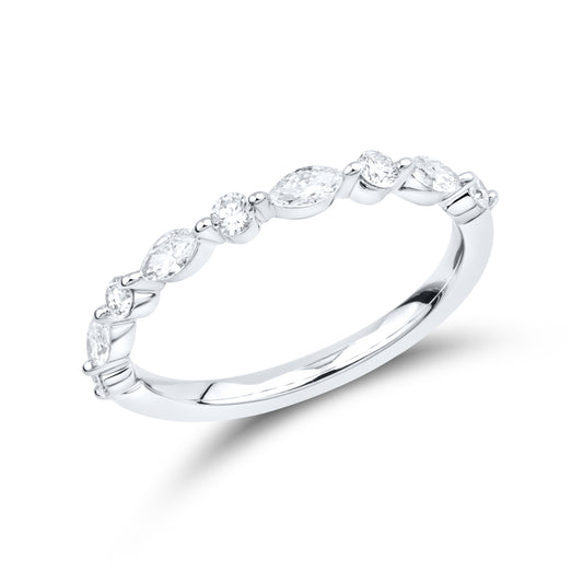 14kt White Gold 0.43 CTW Lab Diamond Ladies Band