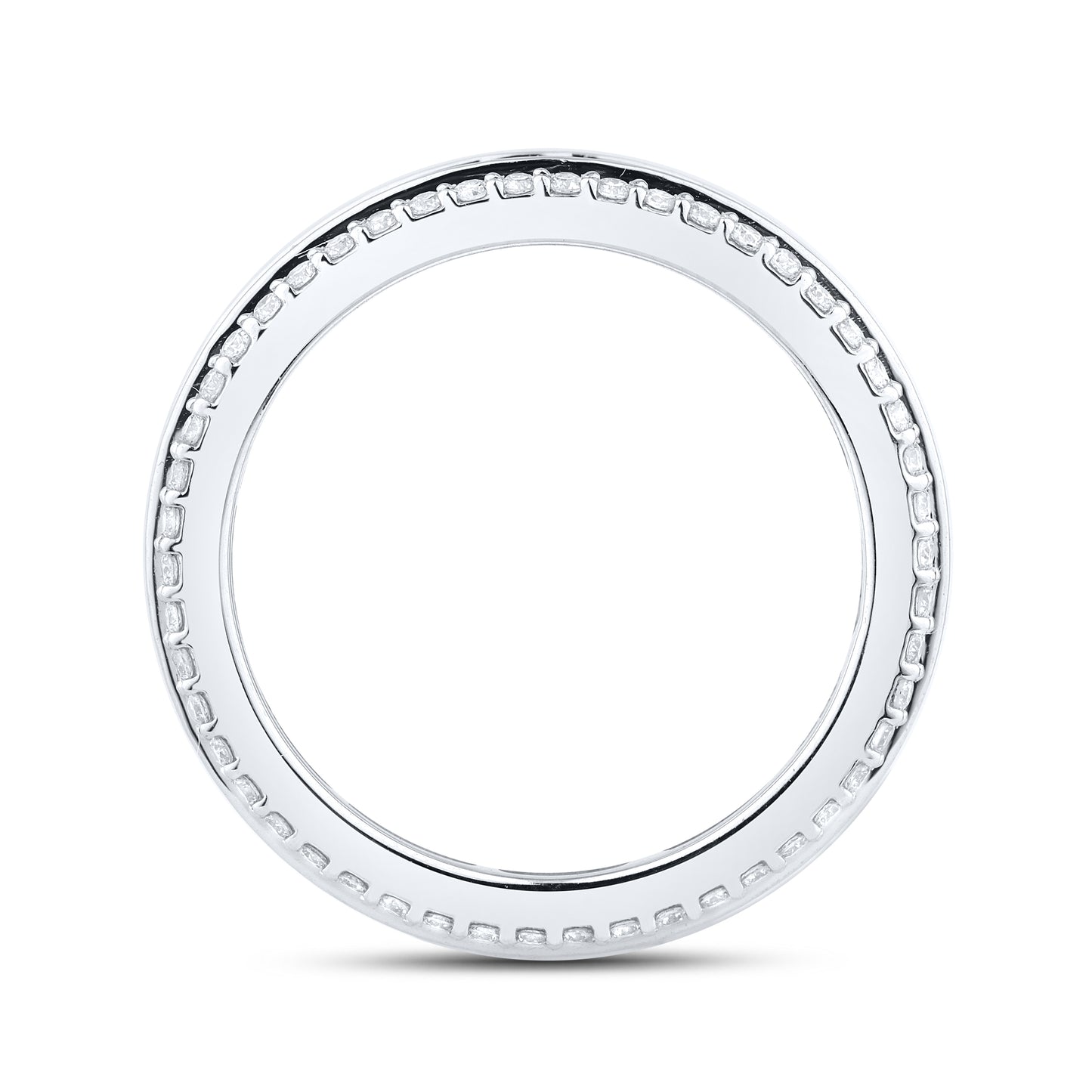 14kt White Gold 2 CTW Lab Diamond Ladies Band