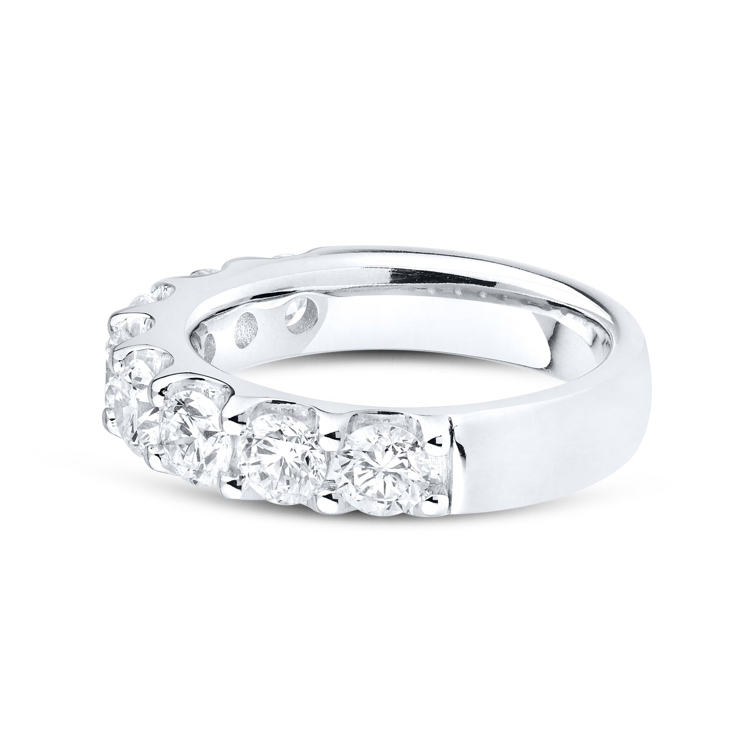 14kt White Gold 2 CTW Lab Diamond Ladies Band