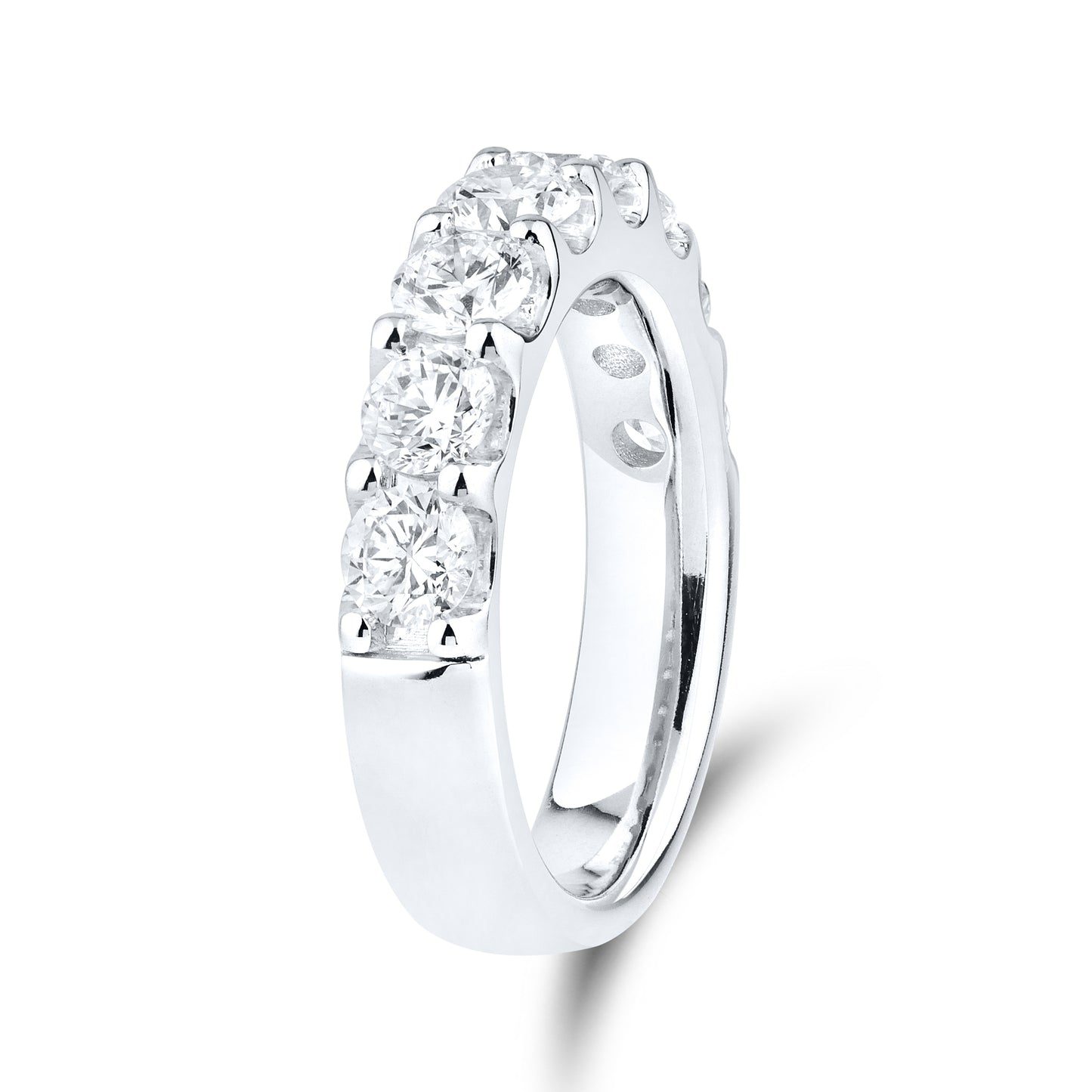 14kt White Gold 2 CTW Lab Diamond Ladies Band