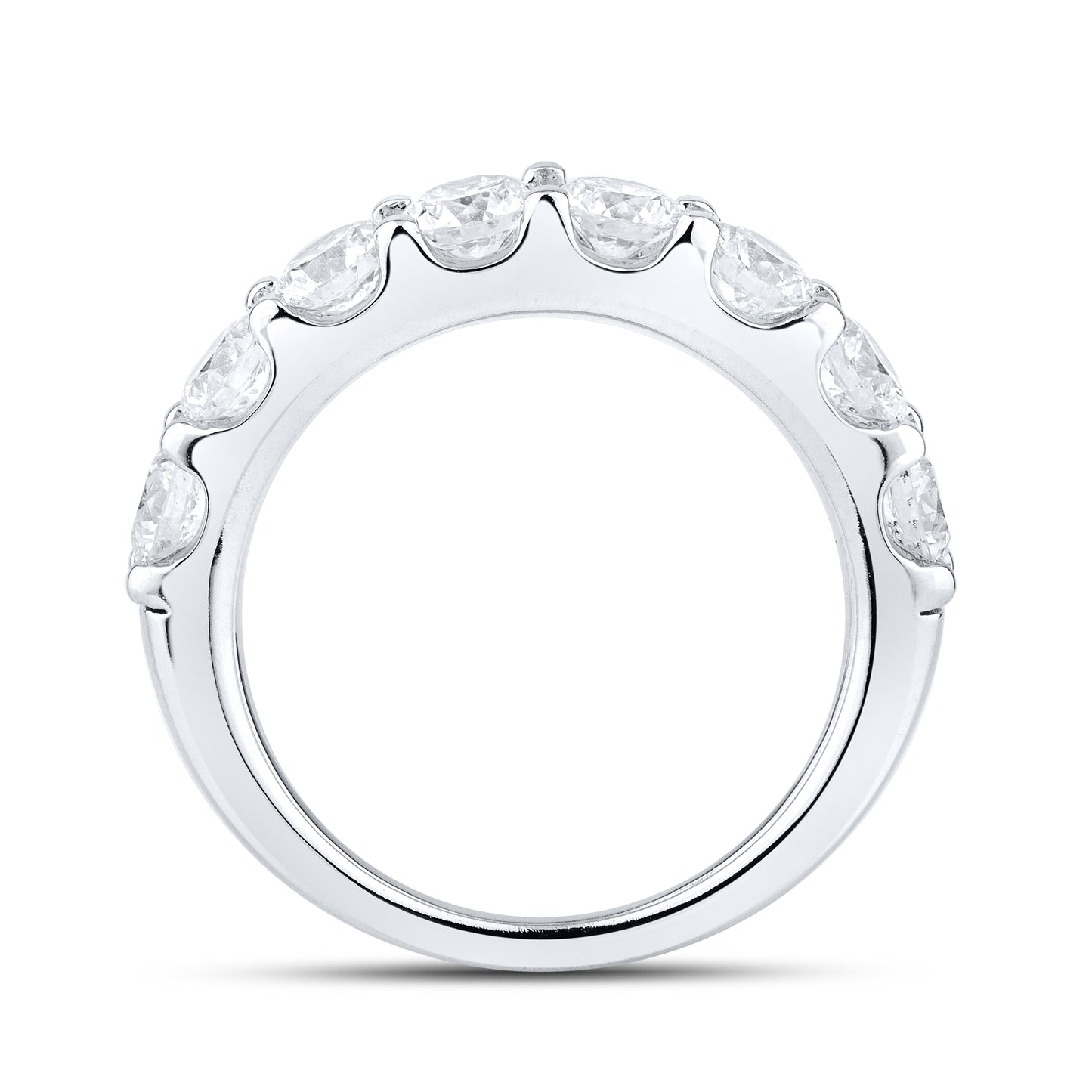 14kt White Gold 2 CTW Lab Diamond Ladies Band