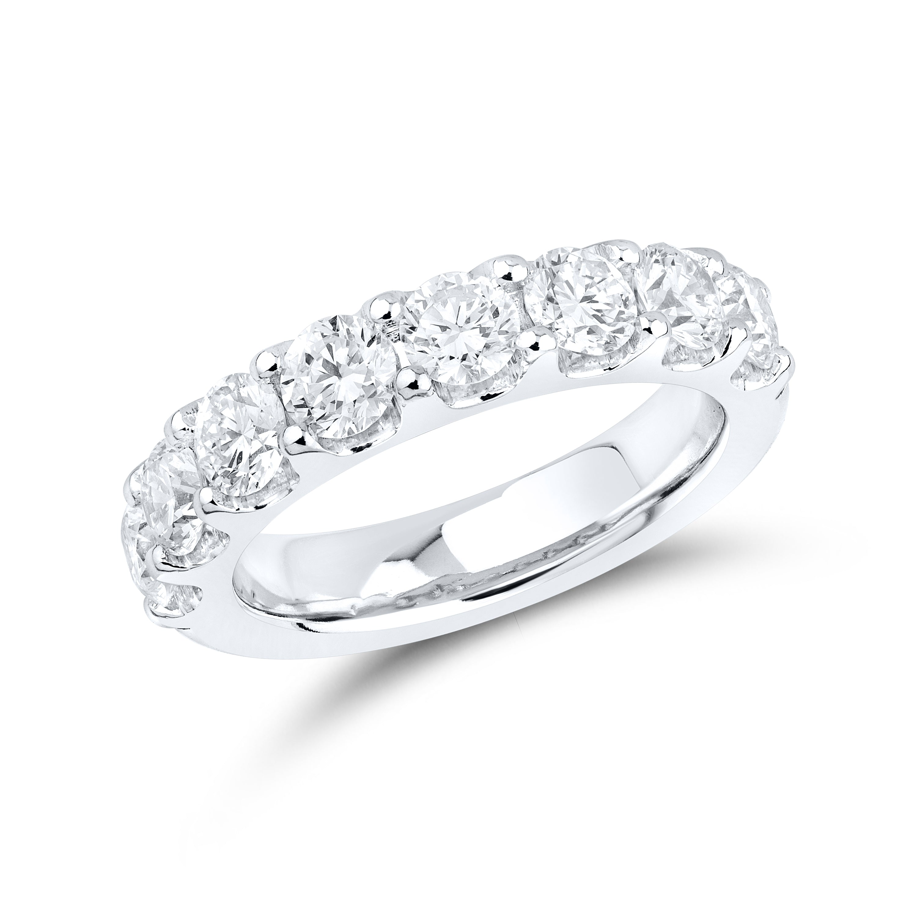 14kt White Gold 2 CTW Lab Diamond Ladies Band