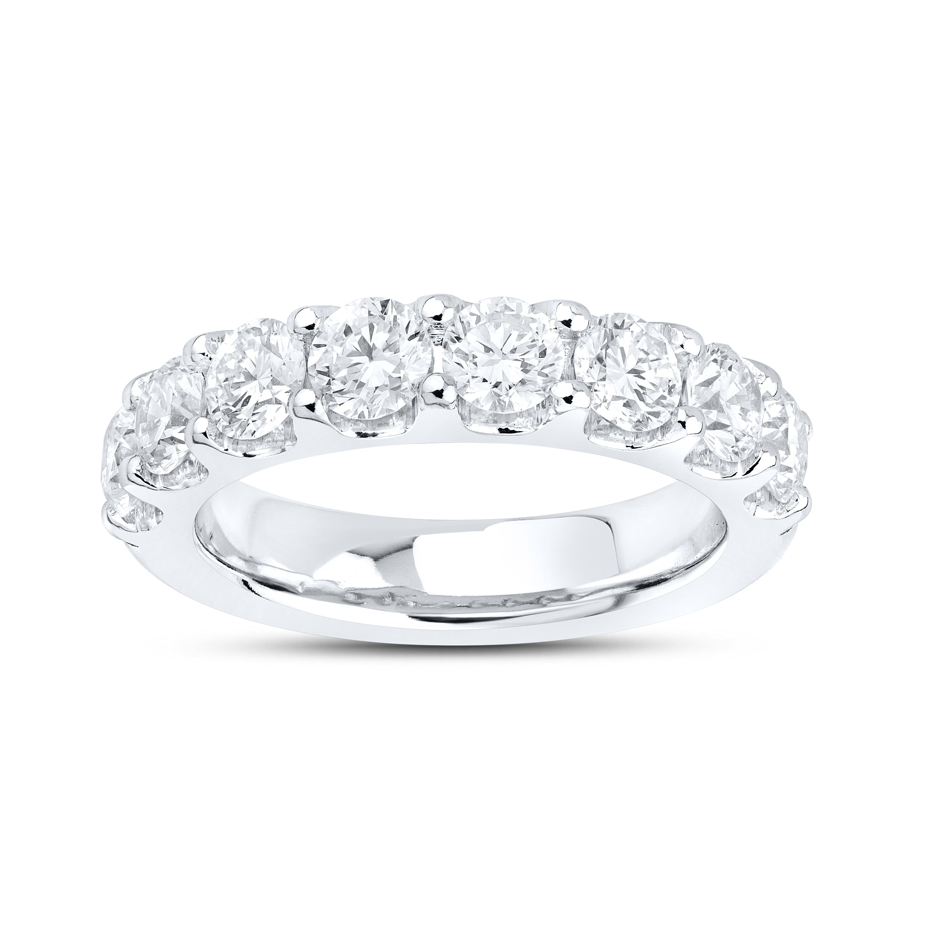 14kt White Gold 2 CTW Lab Diamond Ladies Band