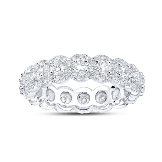 14kt White Gold 2.00 CTW Lab Diamond Ladies Eternity Band