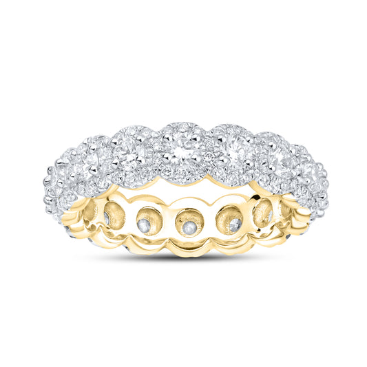 14kt Yellow Gold 2.00 CTW Lab Diamond Ladies Eternity Band