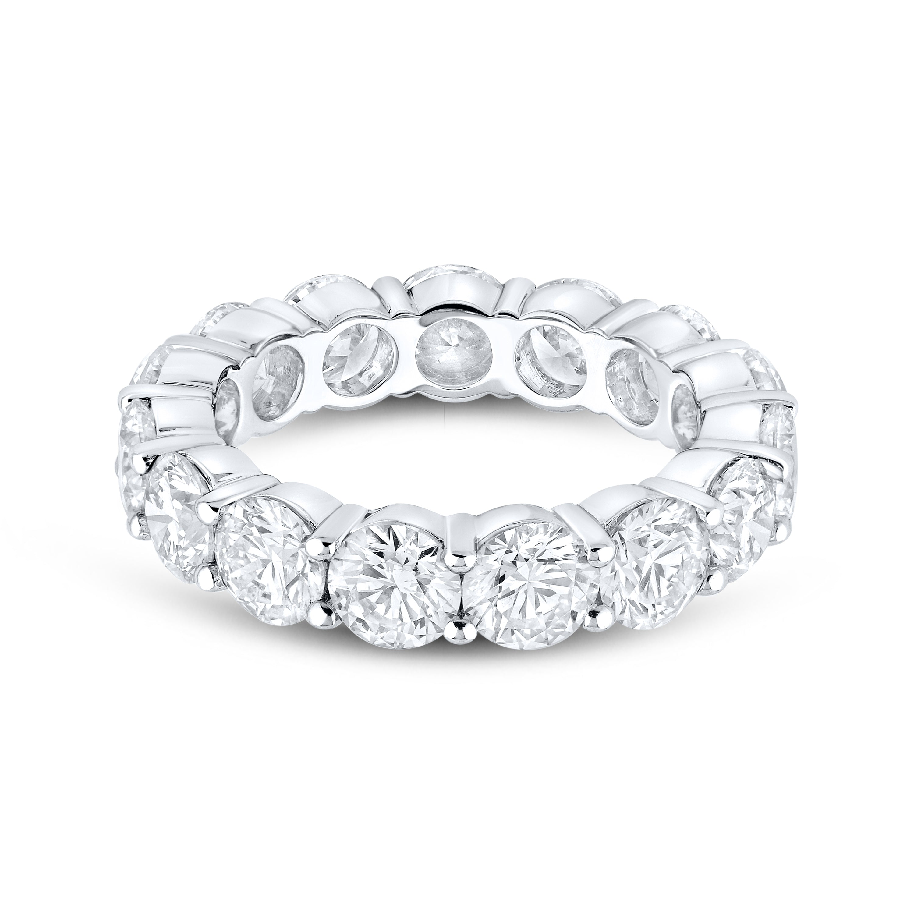 14kt White Gold 6.00 CTW Lab Diamond Ladies Band