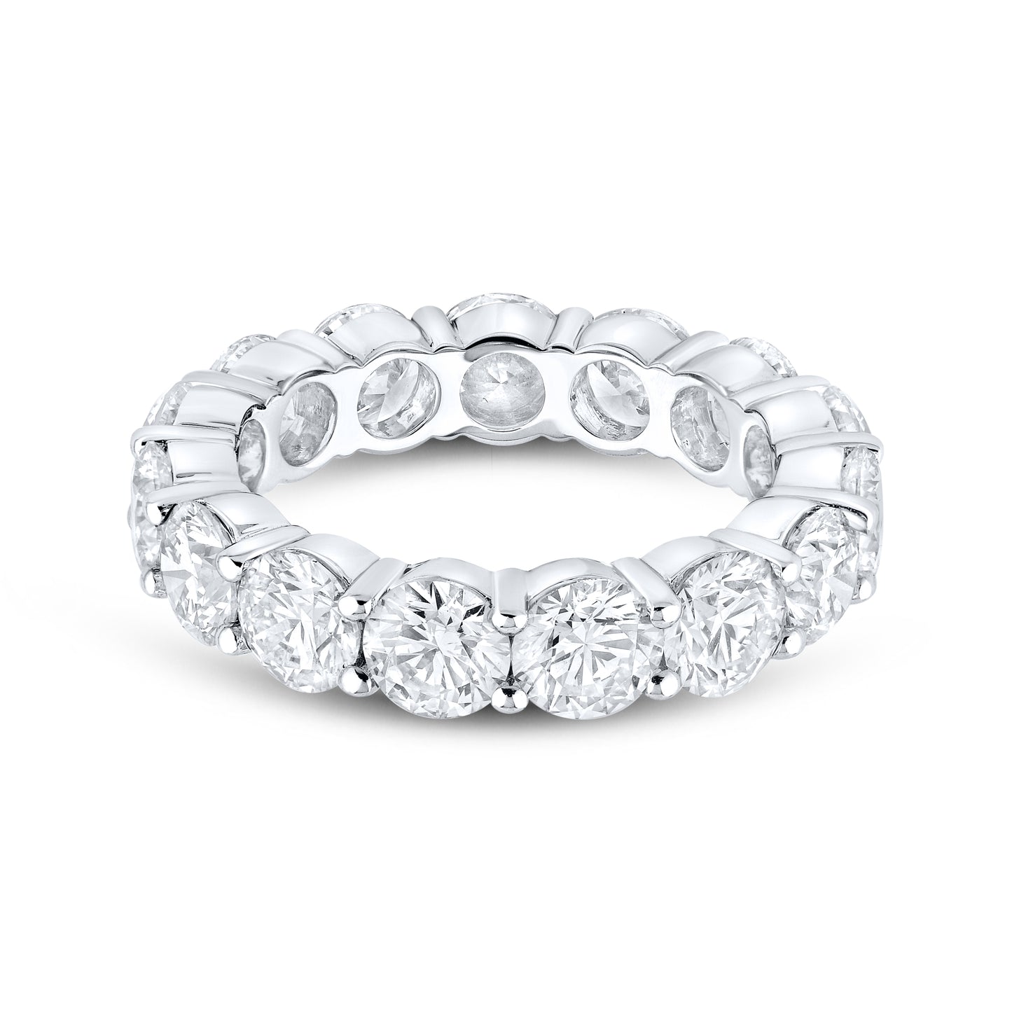 14kt White Gold 6.00 CTW Lab Diamond Ladies Band