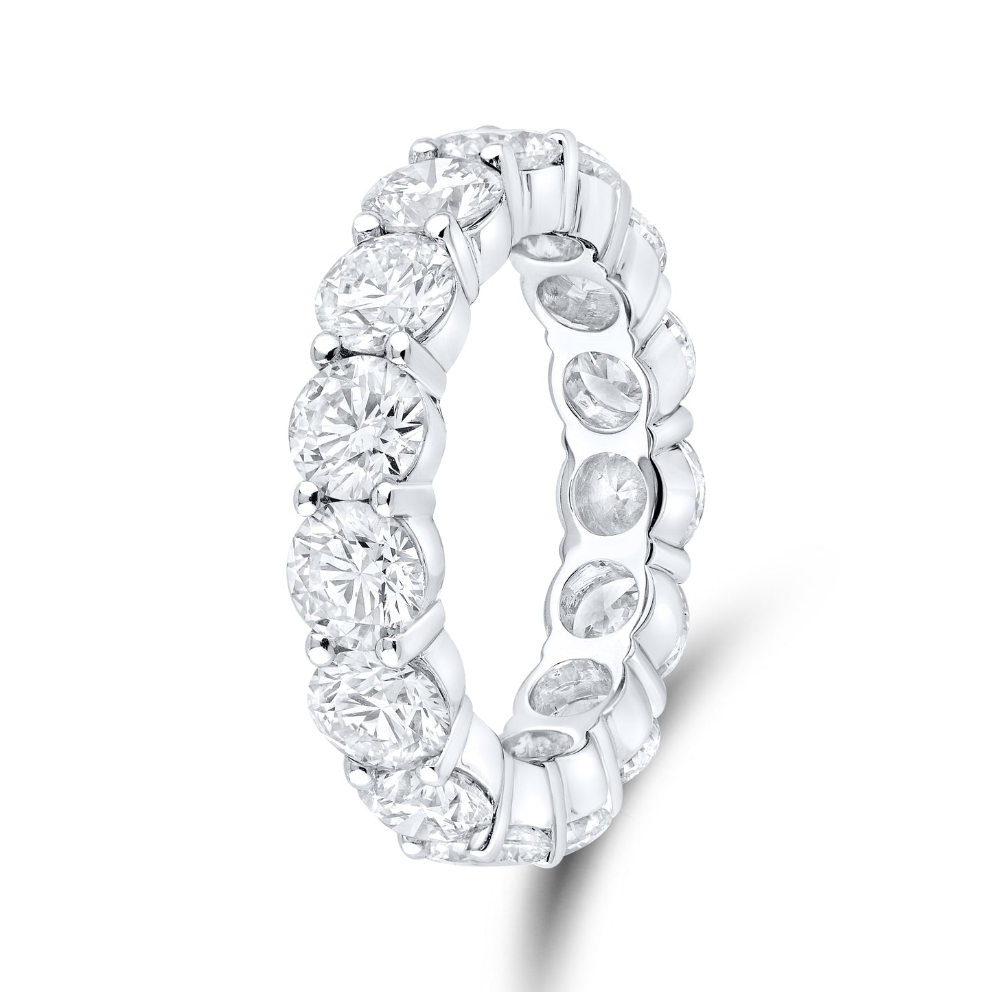 14kt White Gold 6.00 CTW Lab Diamond Ladies Band