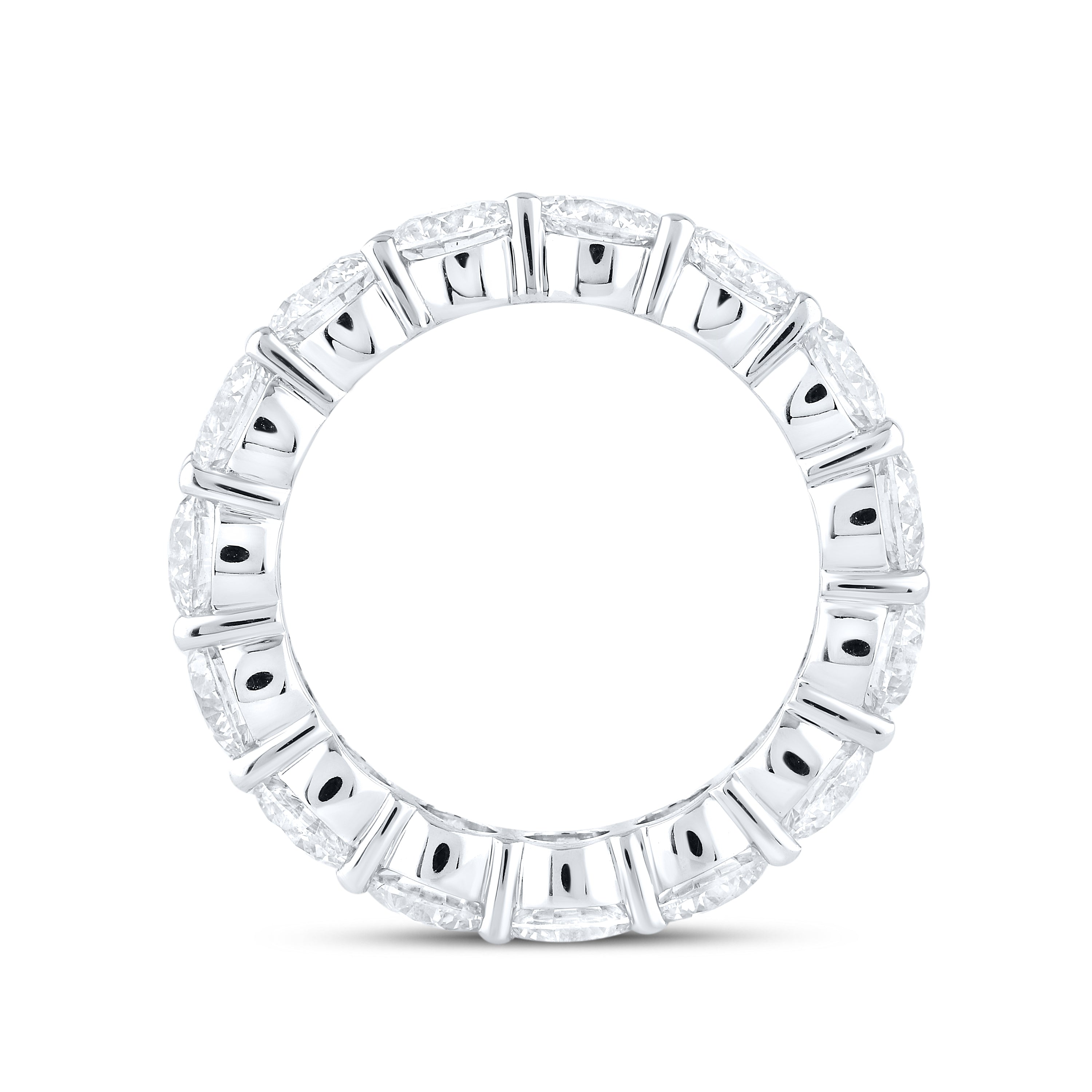 14kt White Gold 6.00 CTW Lab Diamond Ladies Band
