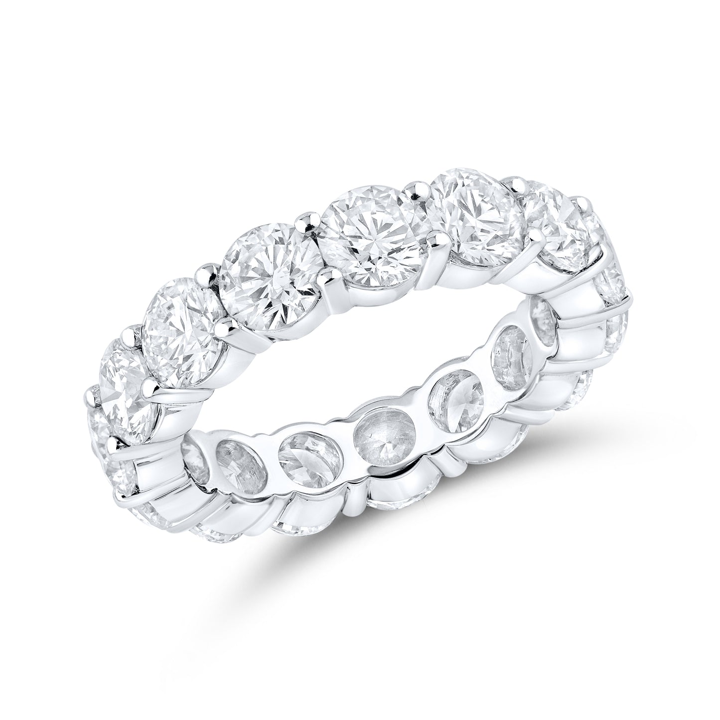 14kt White Gold 6.00 CTW Lab Diamond Ladies Band