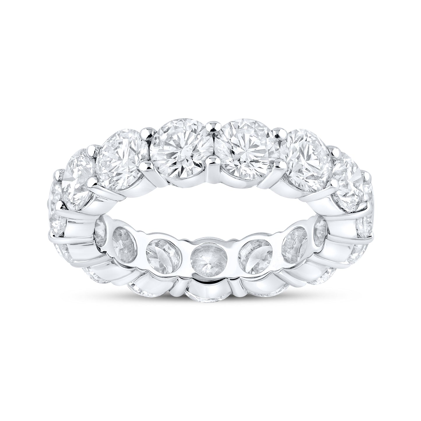 14kt White Gold 6.00 CTW Lab Diamond Ladies Band