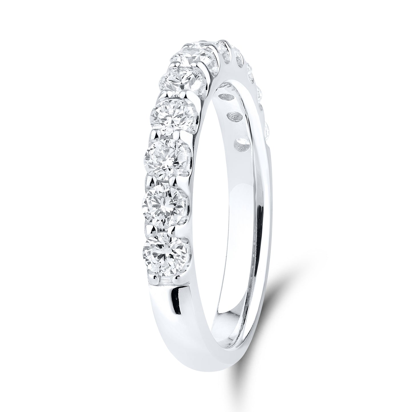 14kt White Gold 1 CTW Lab Diamond Ladies Band