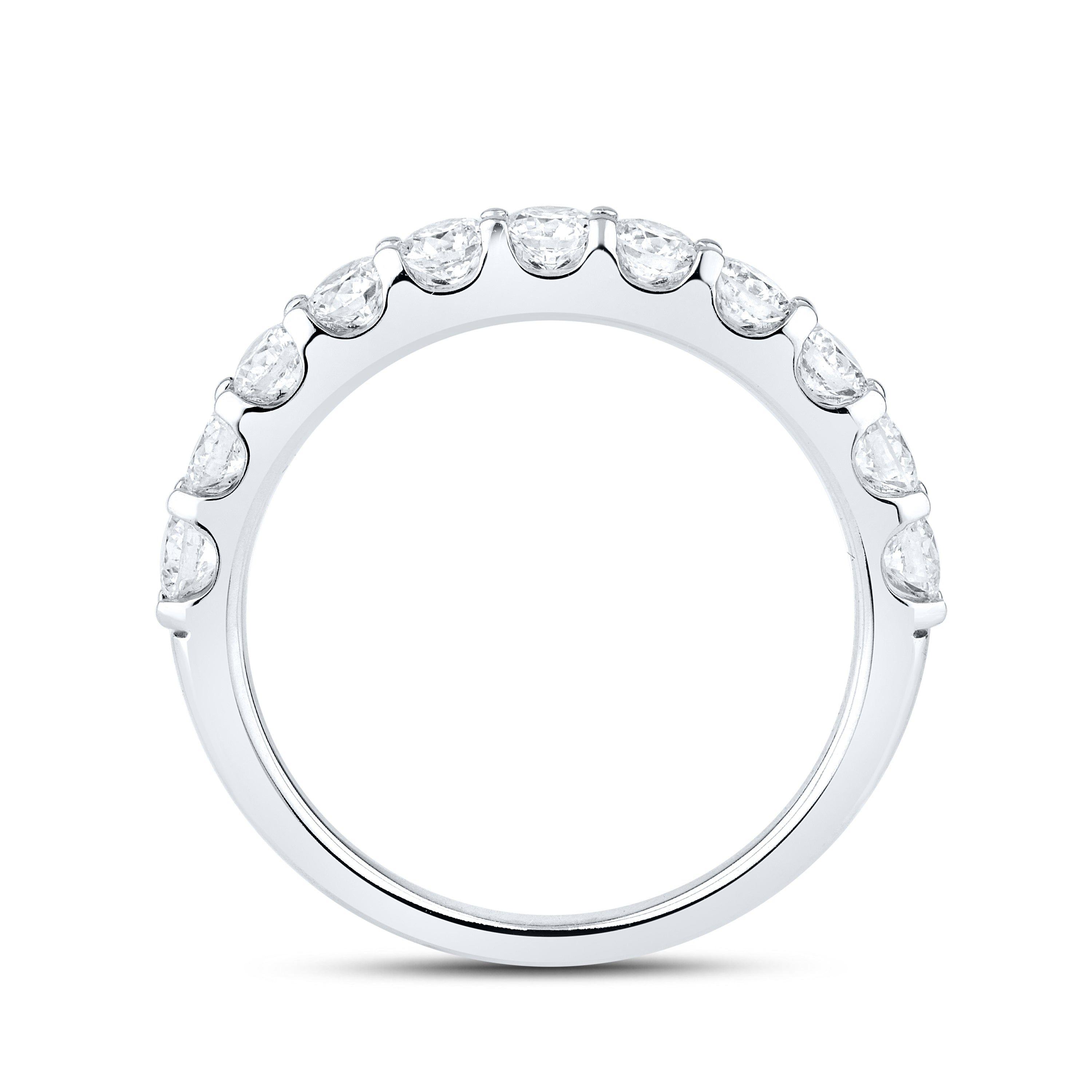 14kt White Gold 1 CTW Lab Diamond Ladies Band