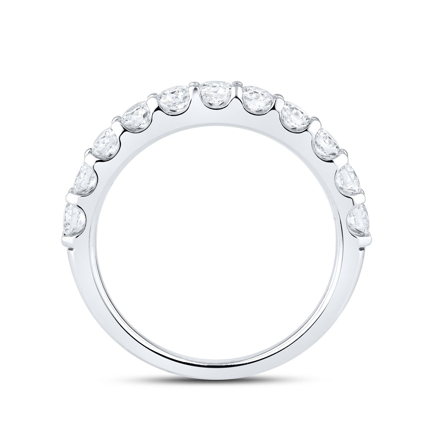 14kt White Gold 1 CTW Lab Diamond Ladies Band