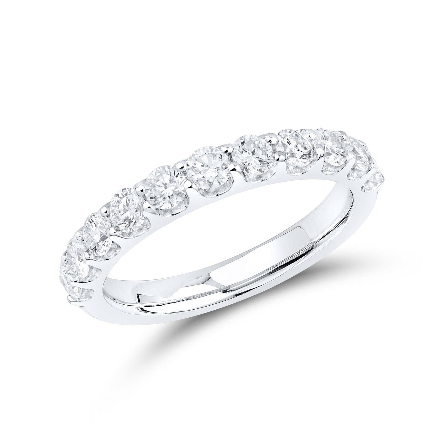 14kt White Gold 1 CTW Lab Diamond Ladies Band