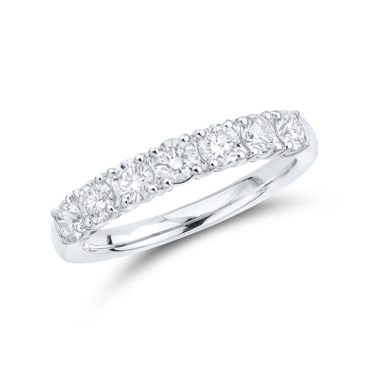 14kt White Gold 1.00 CTW Lab Diamond Ladies Band