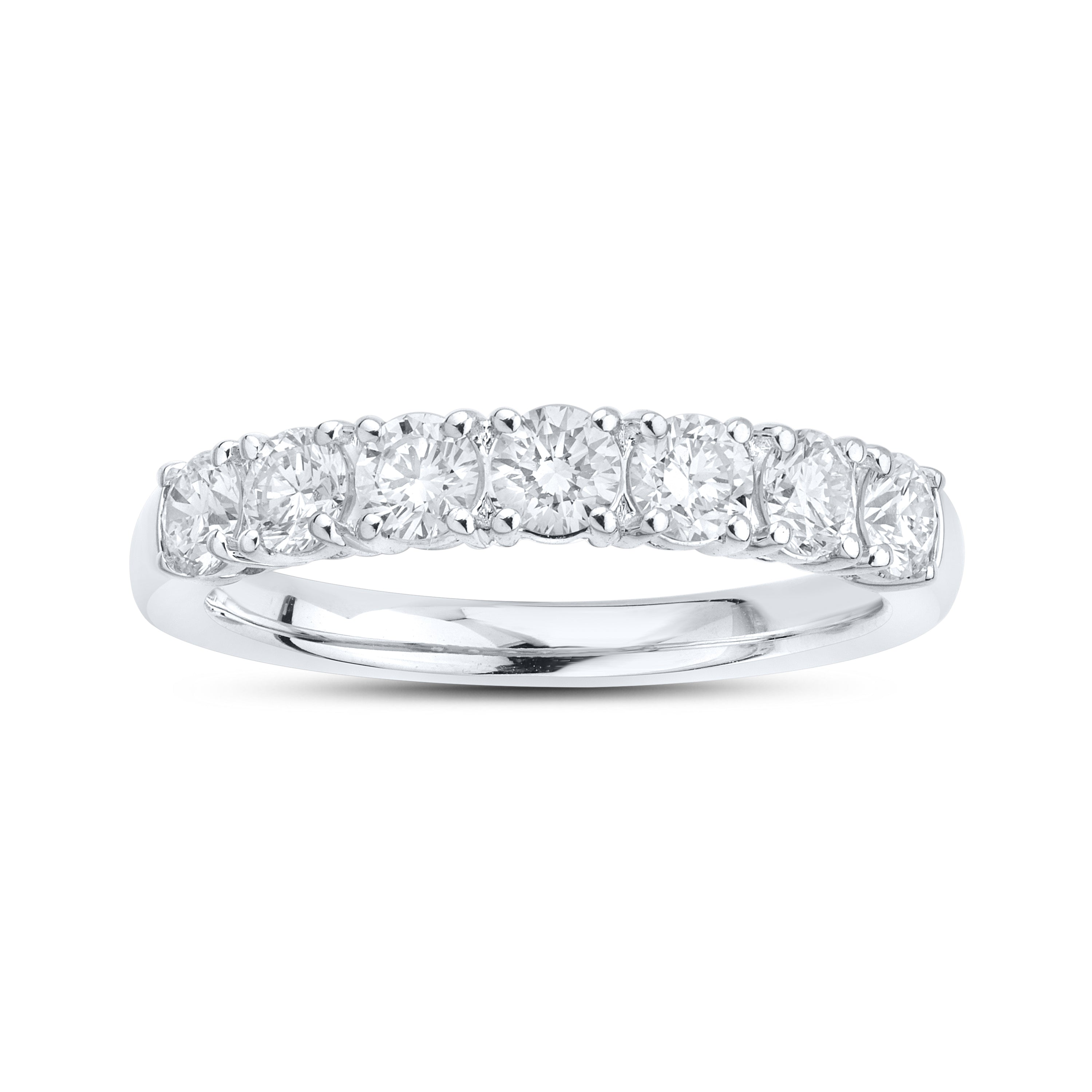 14kt White Gold 1.00 CTW Lab Diamond Ladies Band