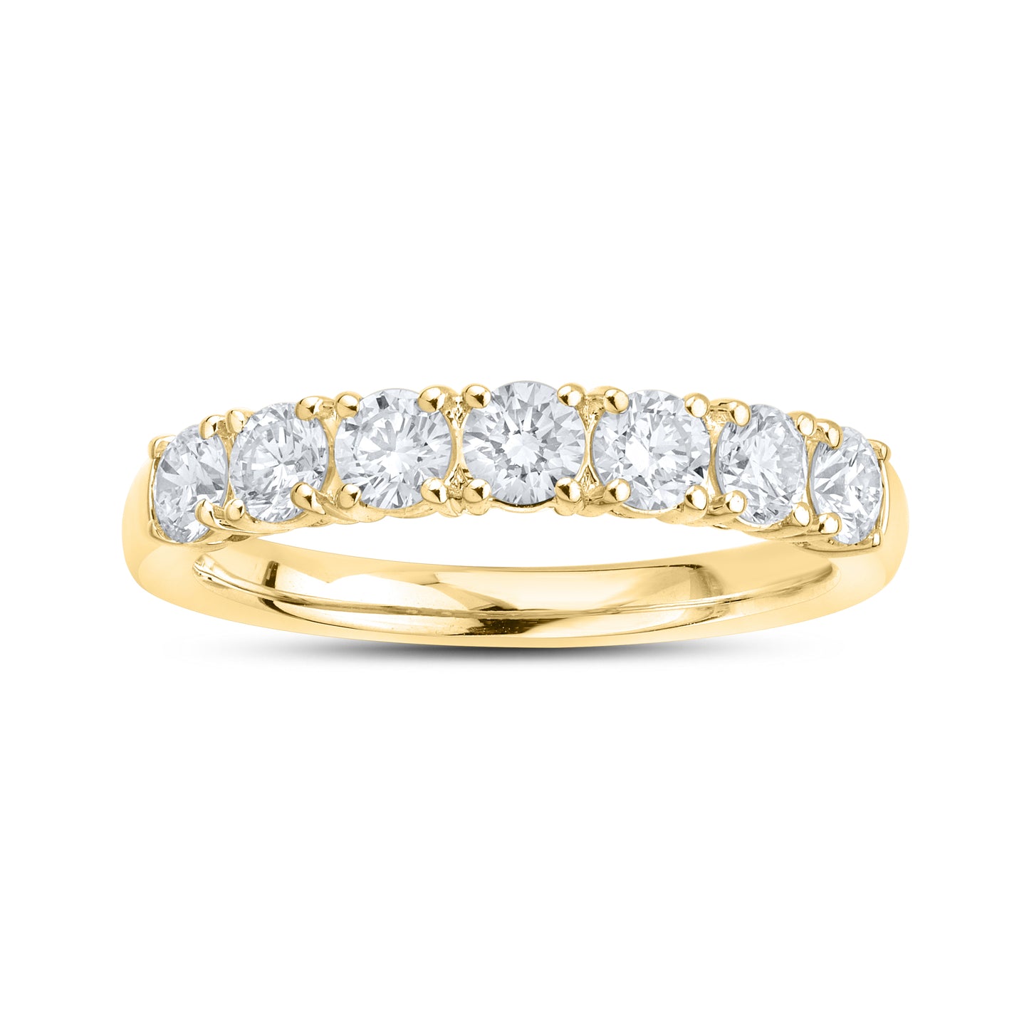 14kt Yellow Gold 1.00 CTW Lab Diamond Ladies Band