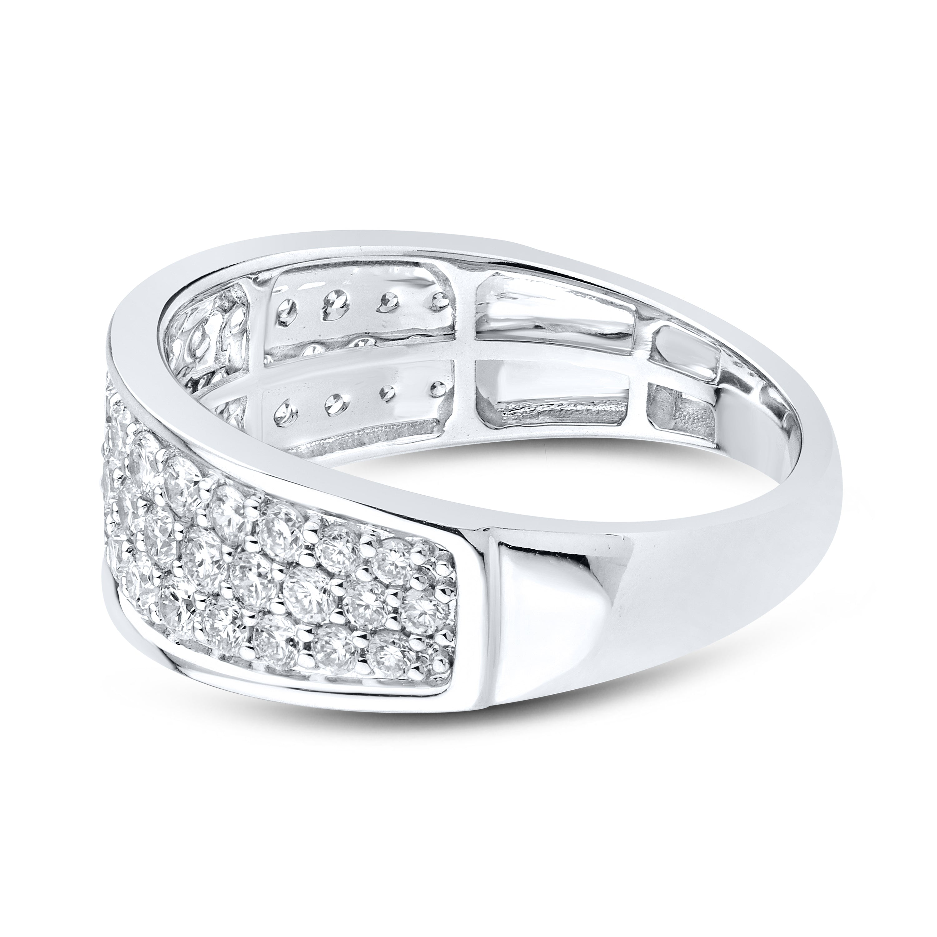 14kt White Gold 1 CTW Lab Diamond Ladies Band