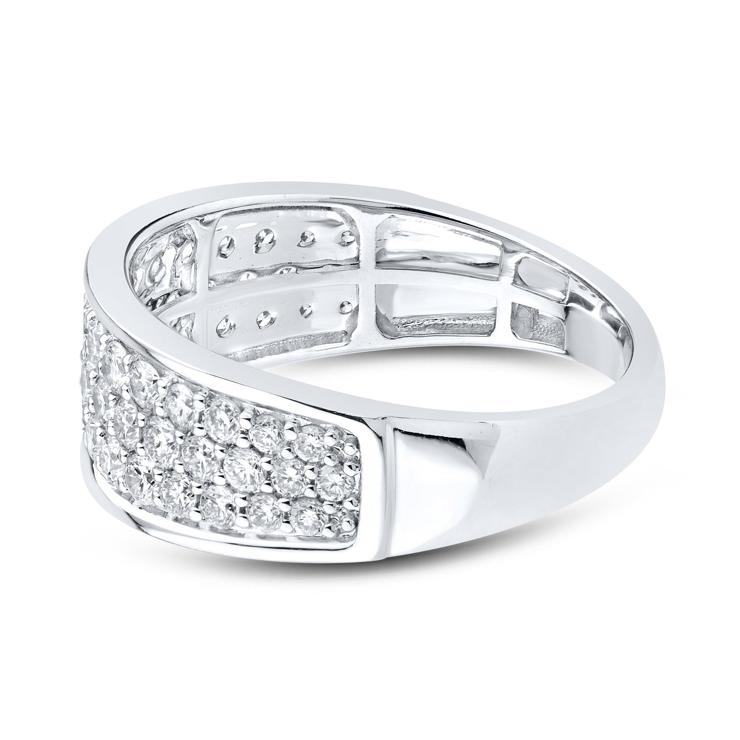 14kt White Gold 1 CTW Lab Diamond Ladies Band