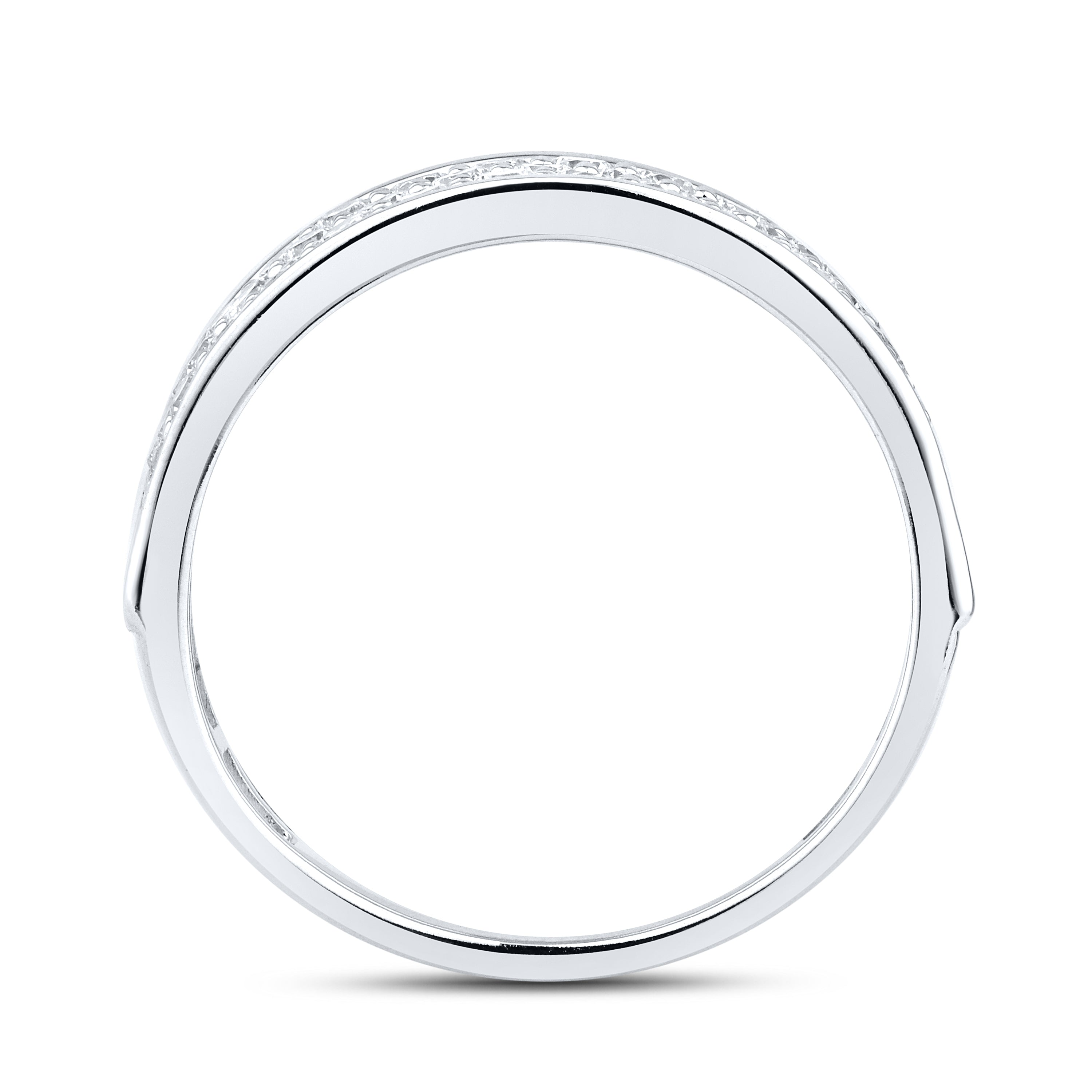 14kt White Gold 1 CTW Lab Diamond Ladies Band