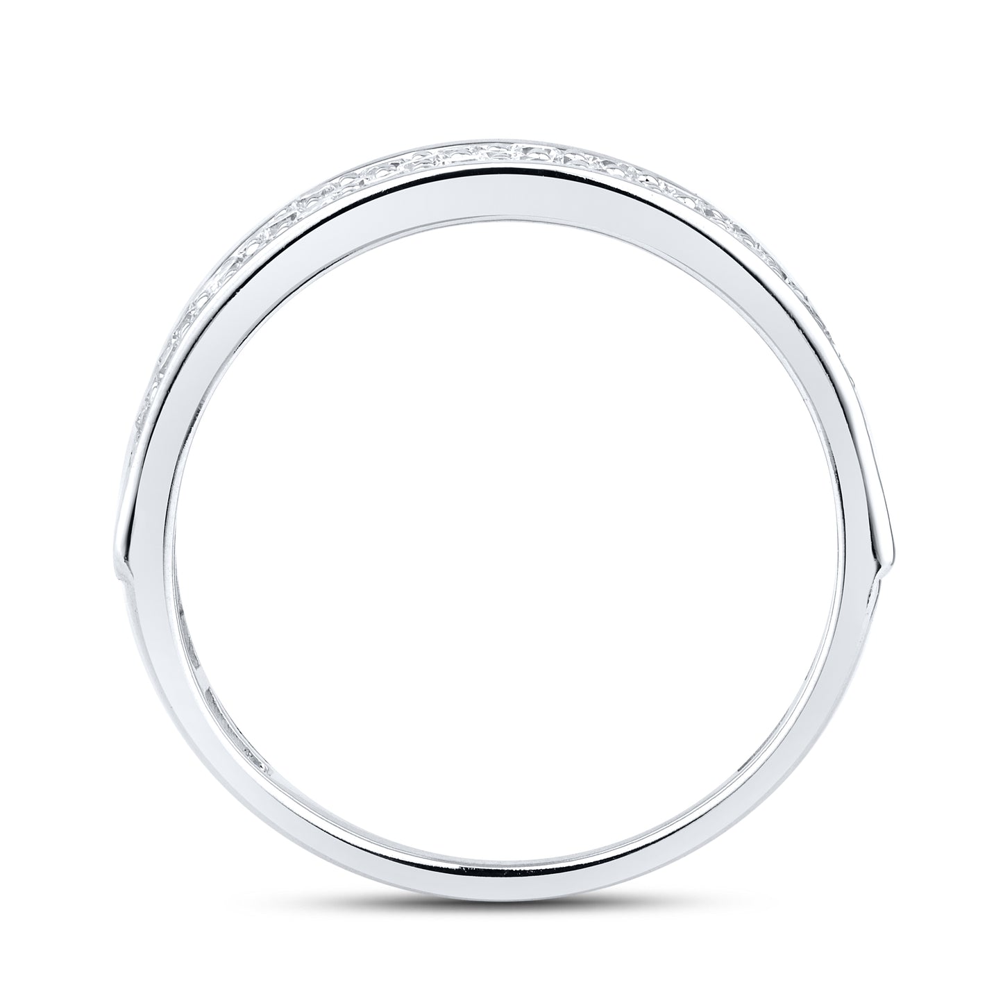 14kt White Gold 1 CTW Lab Diamond Ladies Band