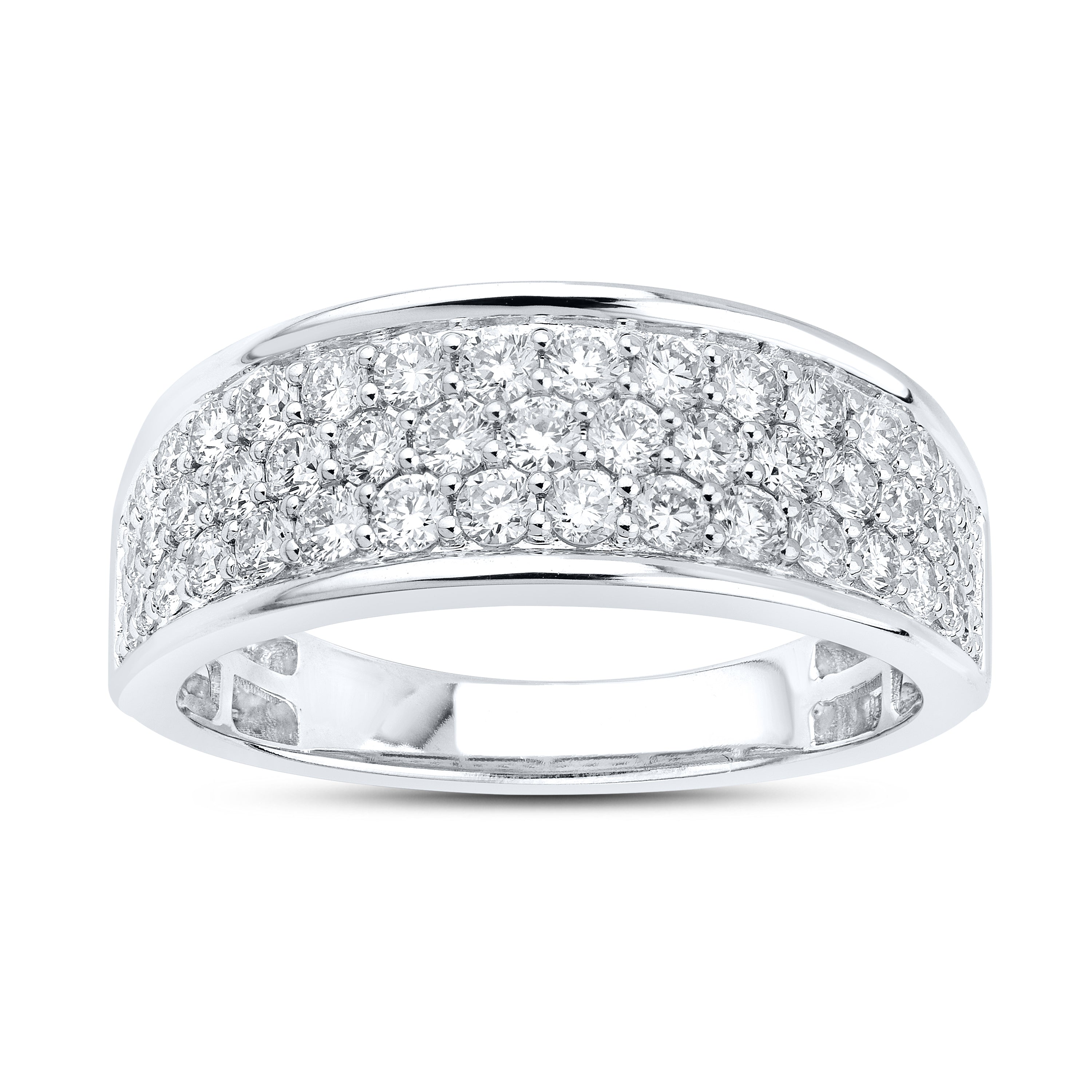 14kt White Gold 1 CTW Lab Diamond Ladies Band