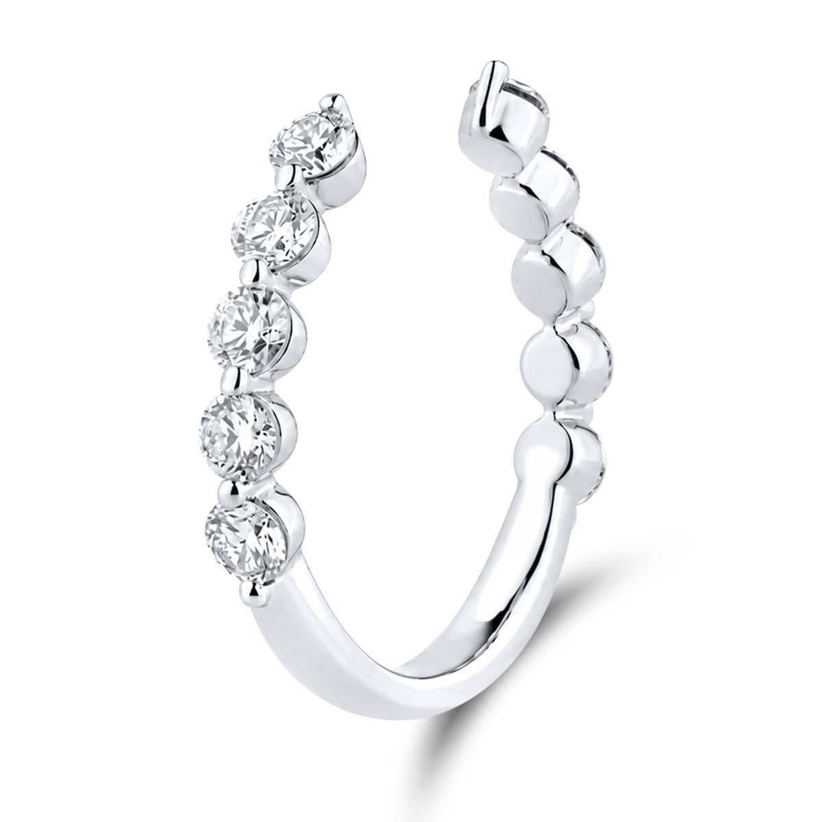 14kt White Gold 1.00 CTW Lab Diamond Ladies Band