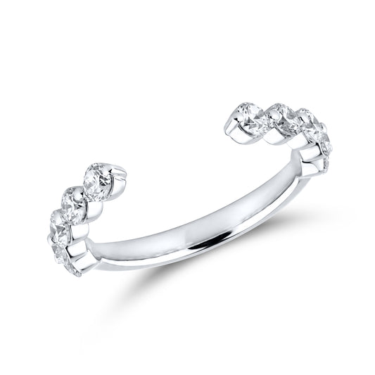 14kt White Gold 1.00 CTW Lab Diamond Ladies Band