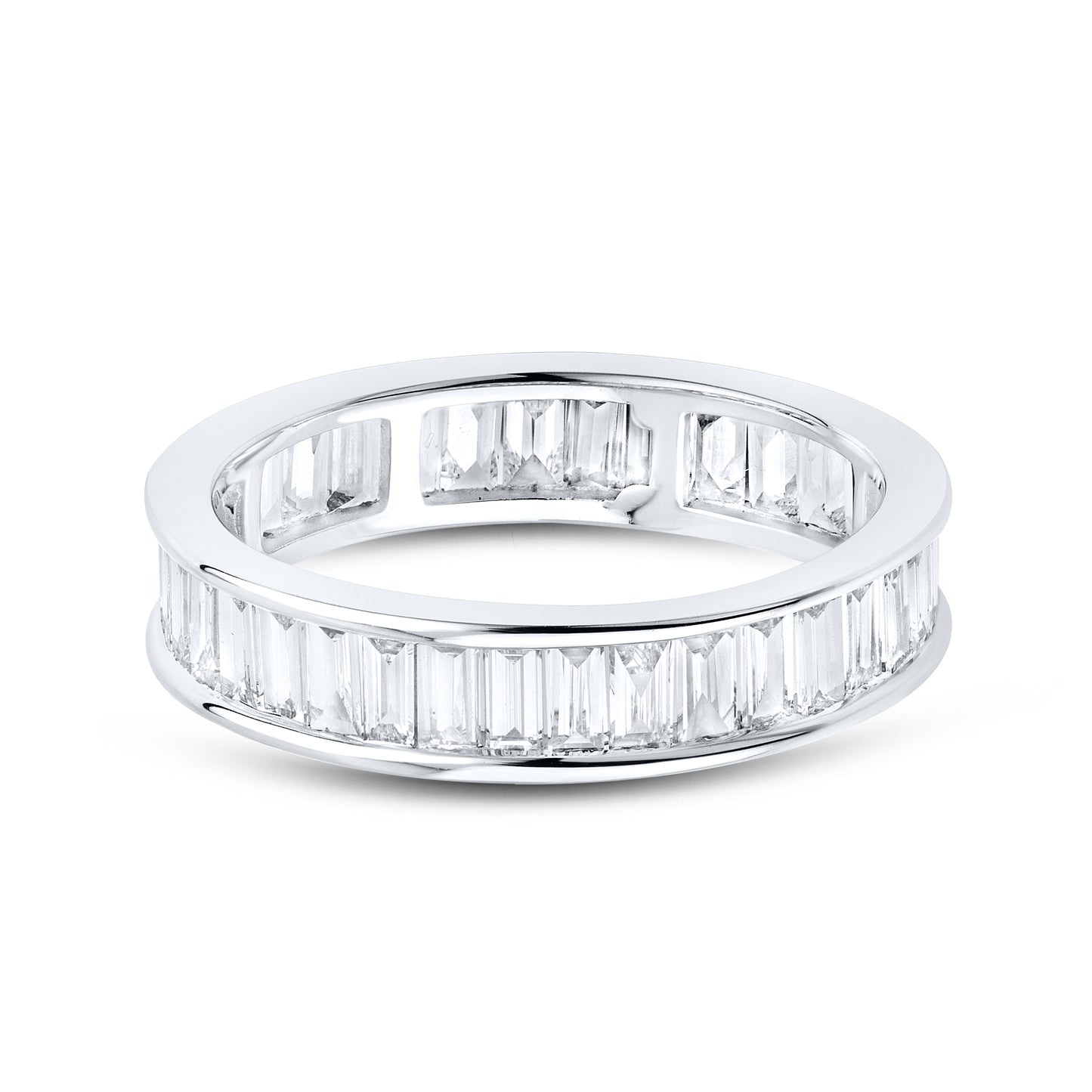 14kt White Gold 1 CTW Lab Diamond Ladies Band