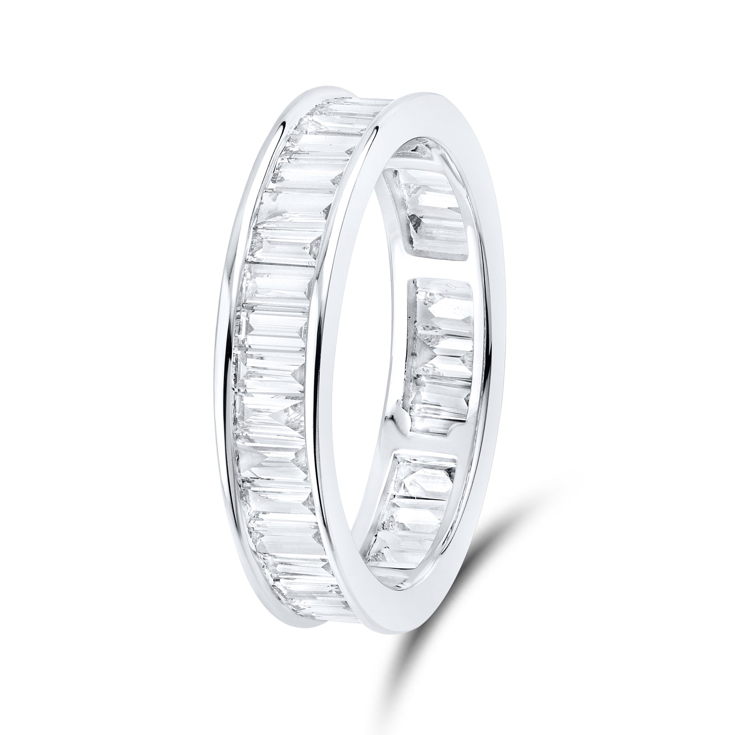 14kt White Gold 1 CTW Lab Diamond Ladies Band