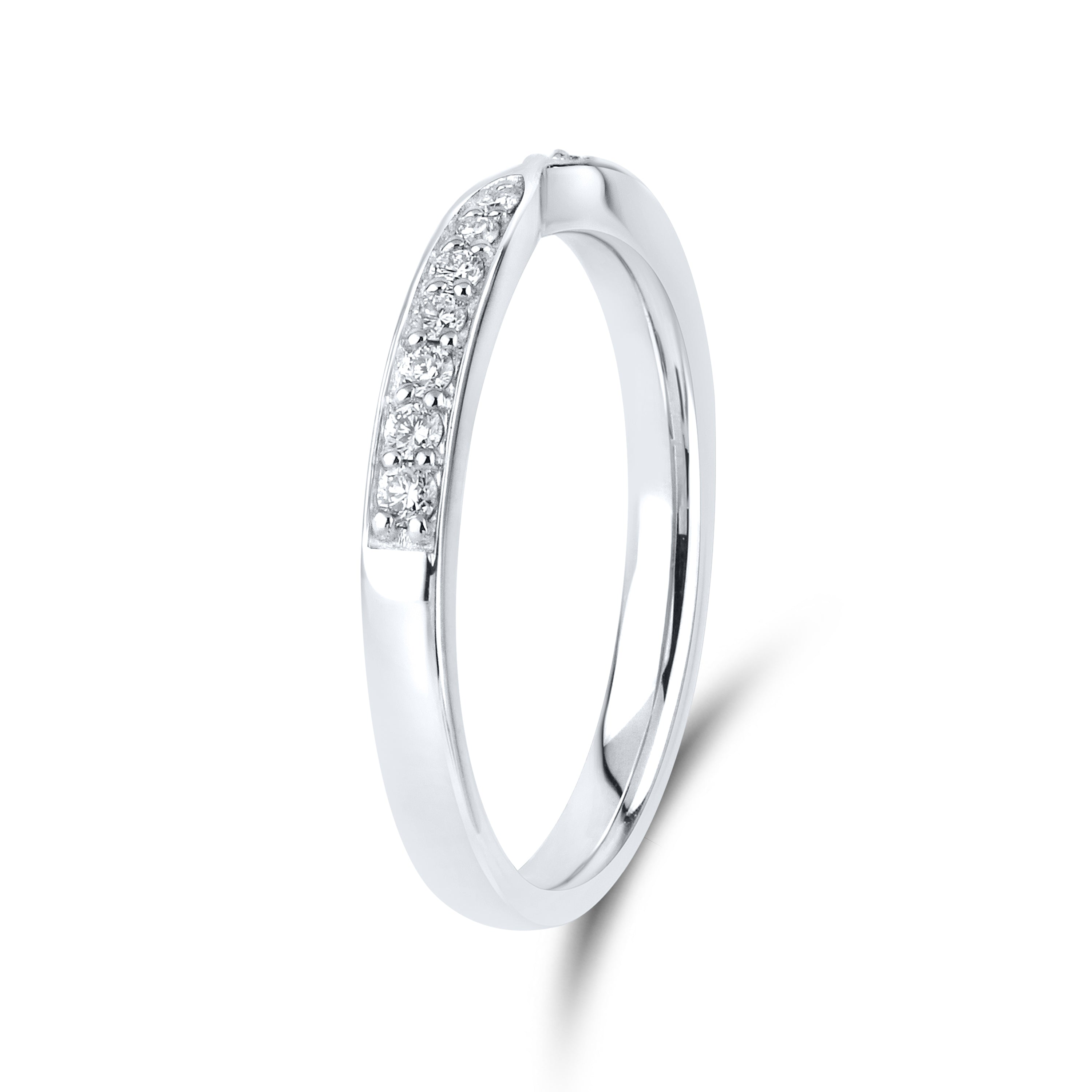 14kt White Gold 0.19 CTW Lab Diamond Ladies Band