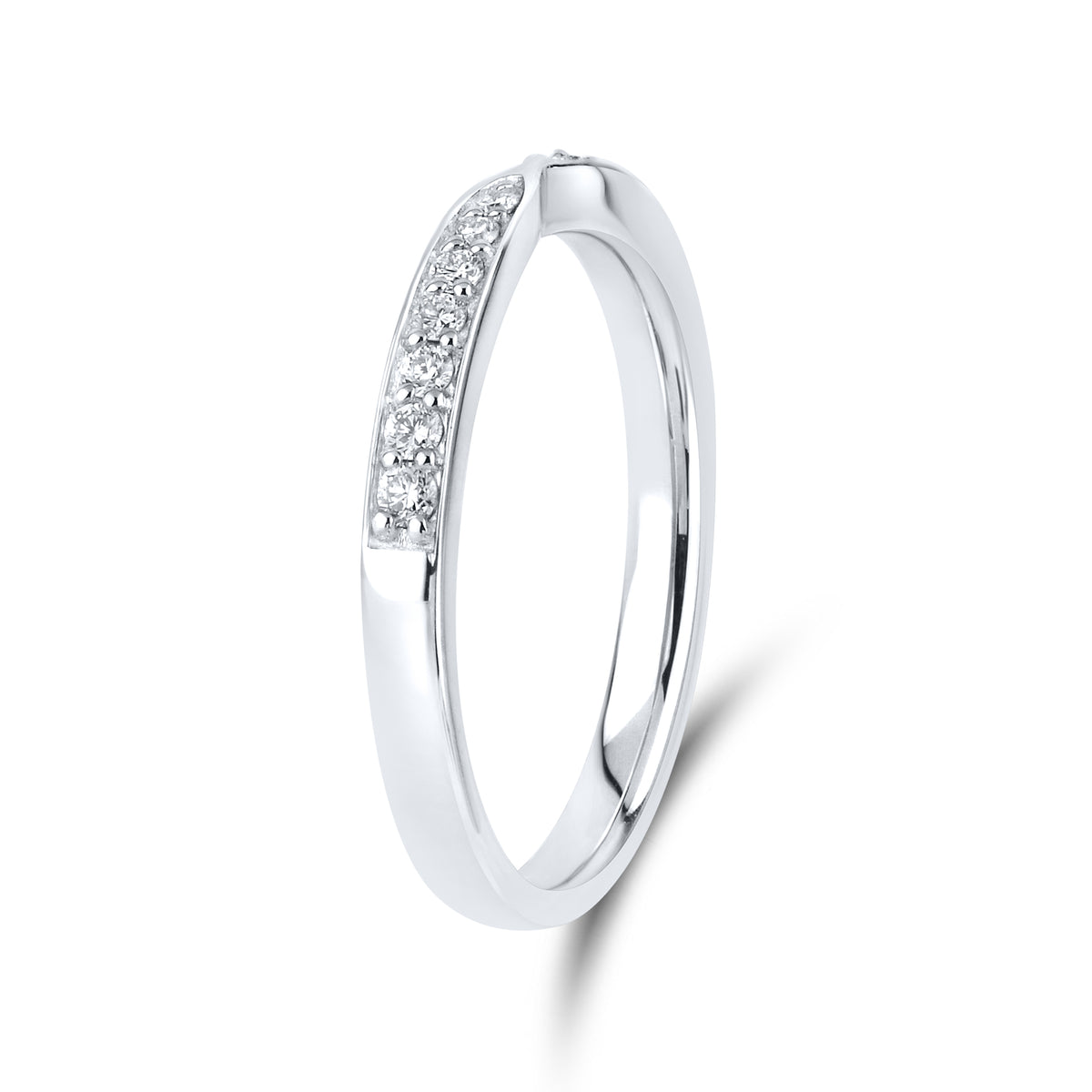 14kt White Gold 0.19 CTW Lab Diamond Ladies Band