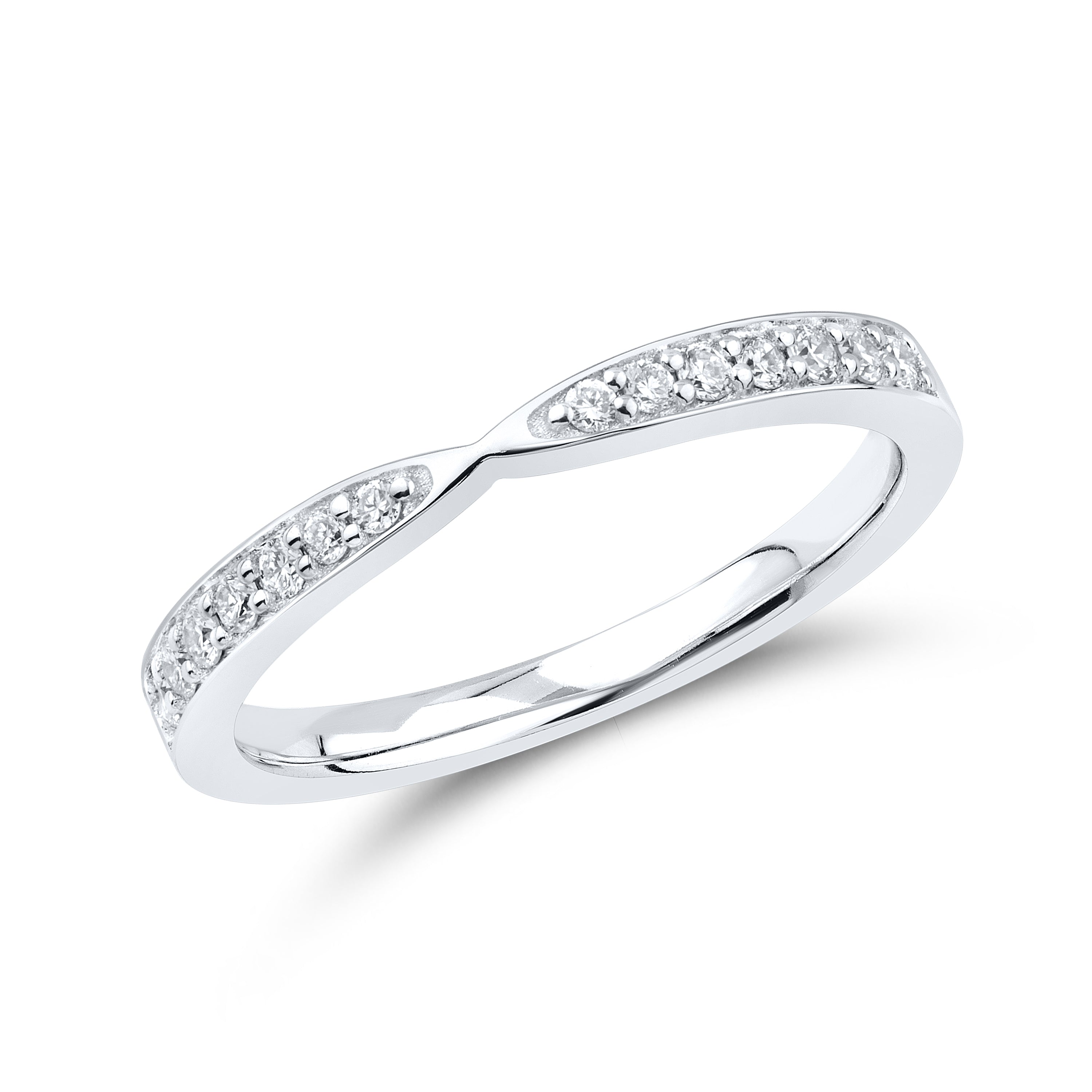 14kt White Gold 0.19 CTW Lab Diamond Ladies Band