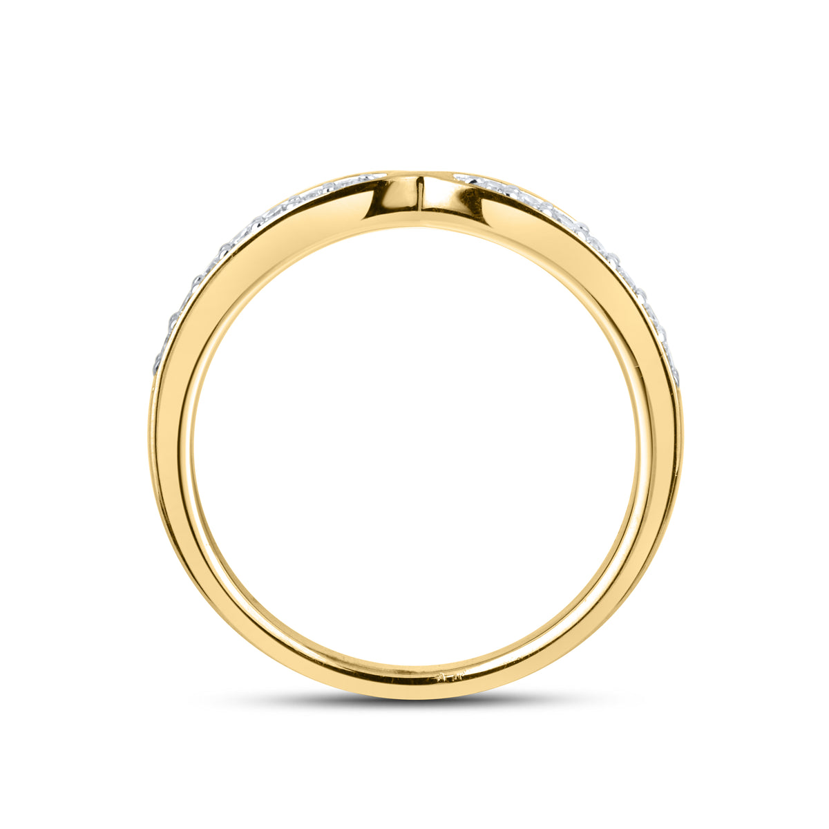 14kt Yellow Gold 0.19 CTW Lab Diamond Ladies Band