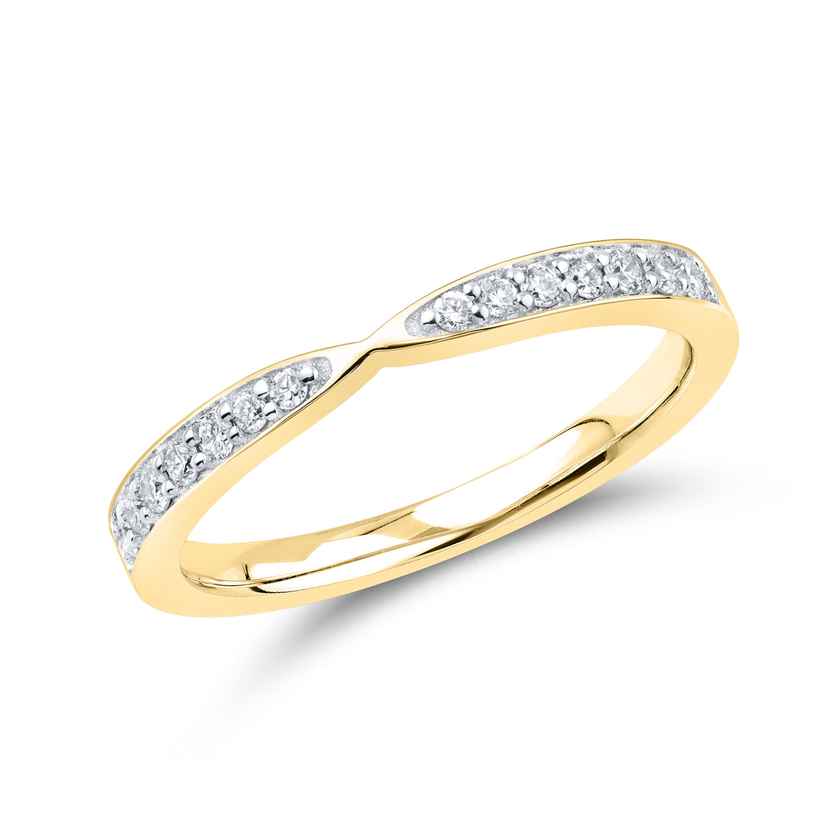 14kt Yellow Gold 0.19 CTW Lab Diamond Ladies Band