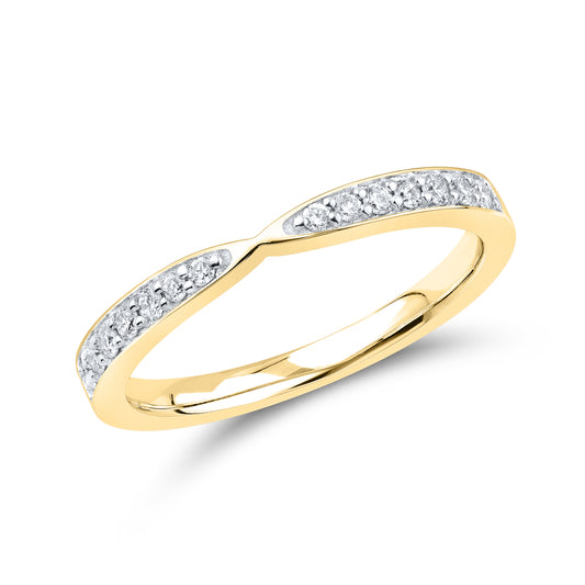 14kt Yellow Gold 0.19 CTW Lab Diamond Ladies Band