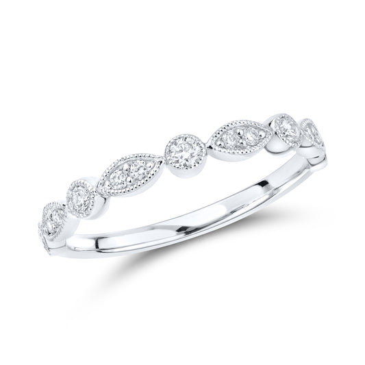 14kt White Gold 0.23 CTW Lab Diamond Ladies Band