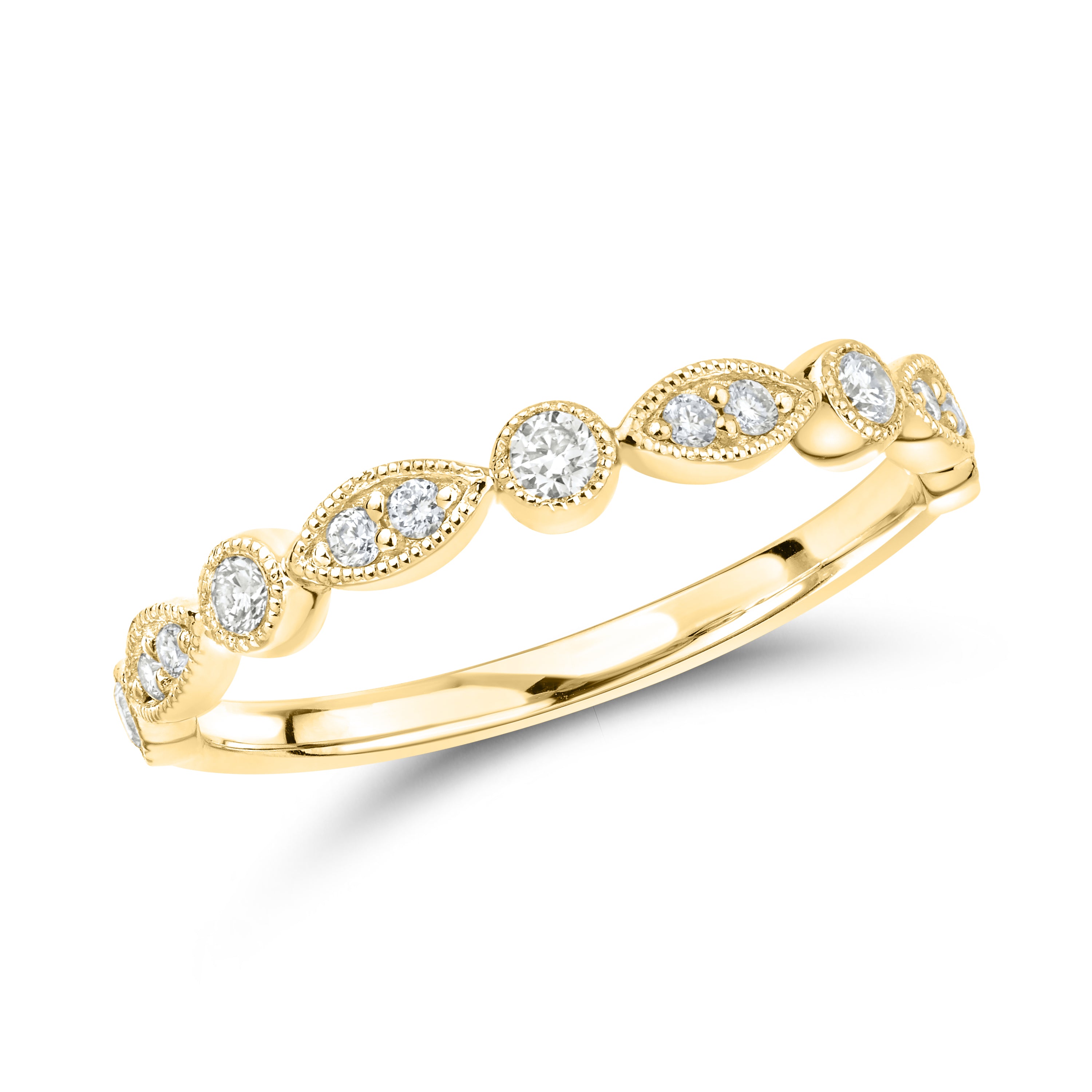 14kt Yellow Gold 0.20 CTW Lab Diamond Ladies Band