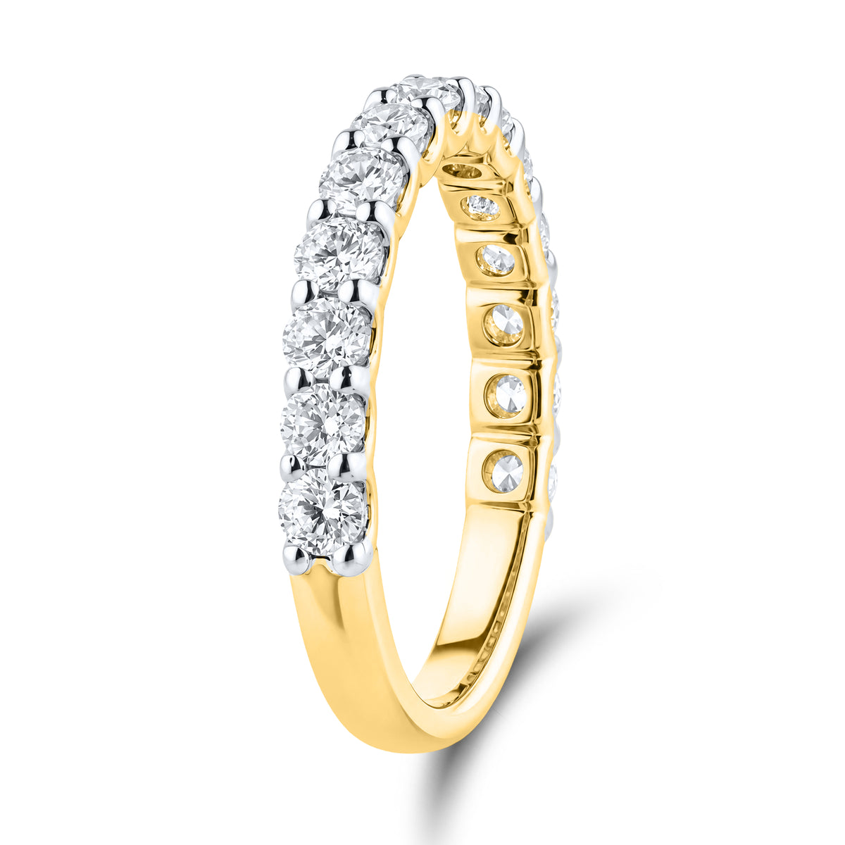 14kt Yellow Gold 0.50 CTW Lab Diamond Ladies Band